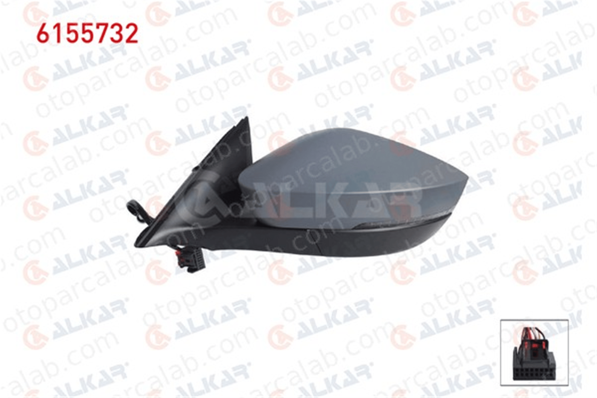 ALKAR 6155732 Dikiz Aynası Dış Sol SKODA OCTAVIA IV Combi OCTAVIA IV 5E3857521 5E3857522