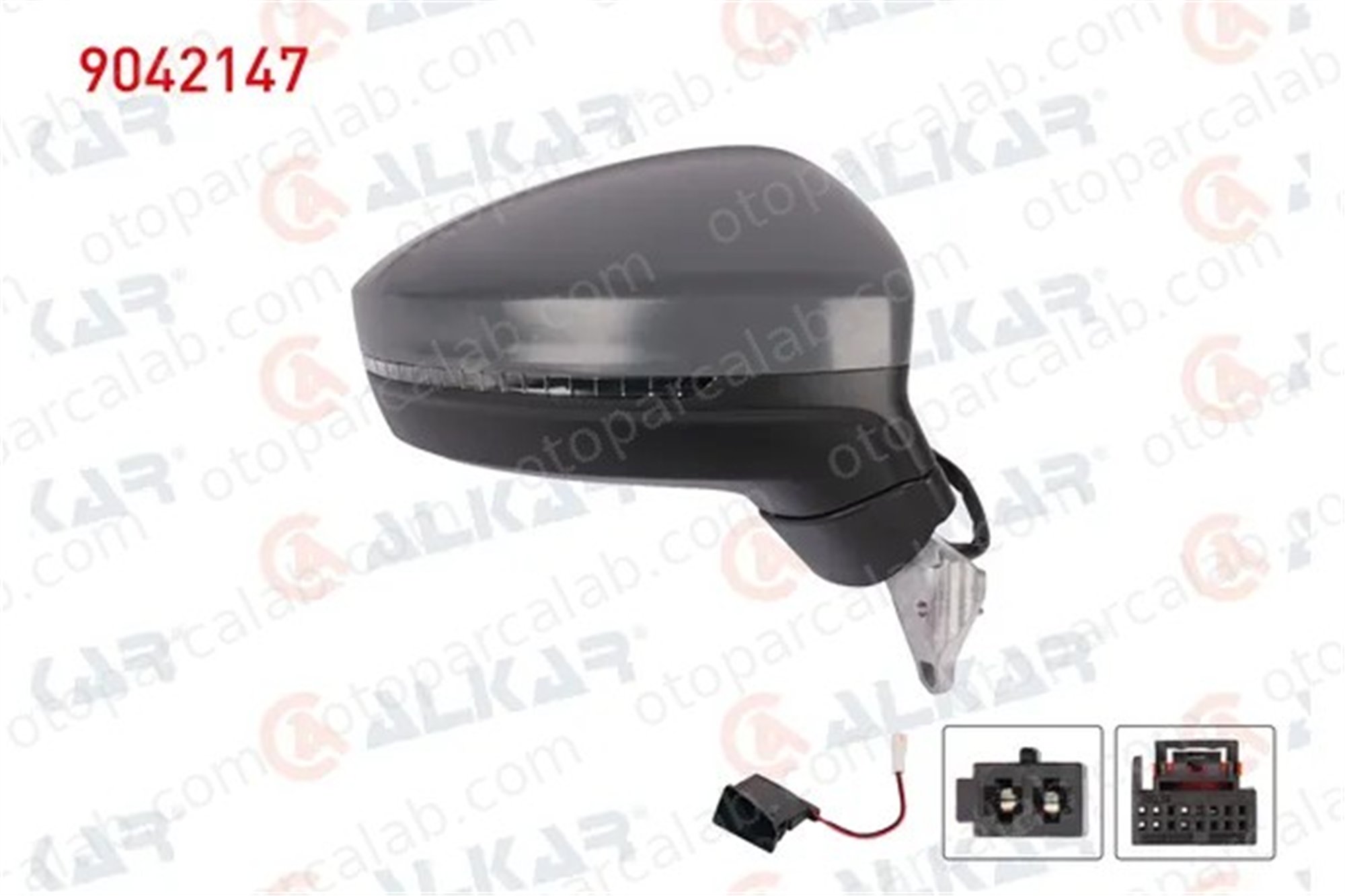 ALKAR 9042147 Dikiz Aynası Dış Sağ VW TIGUAN TIGUAN ALLSPACE 5NA857521 5NA857522