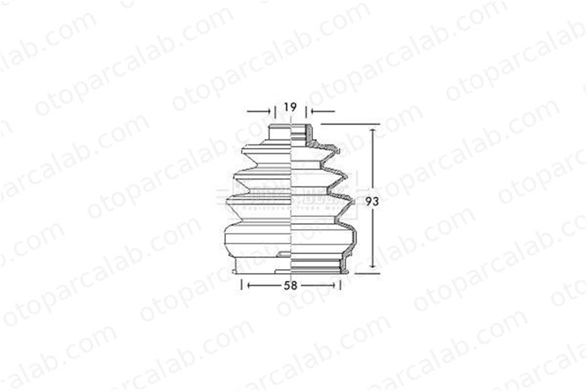 ANKA 38010R Aks Körüğü Ön İç Sol FIAT PANDA LANCIA Y10 7625541 46307085