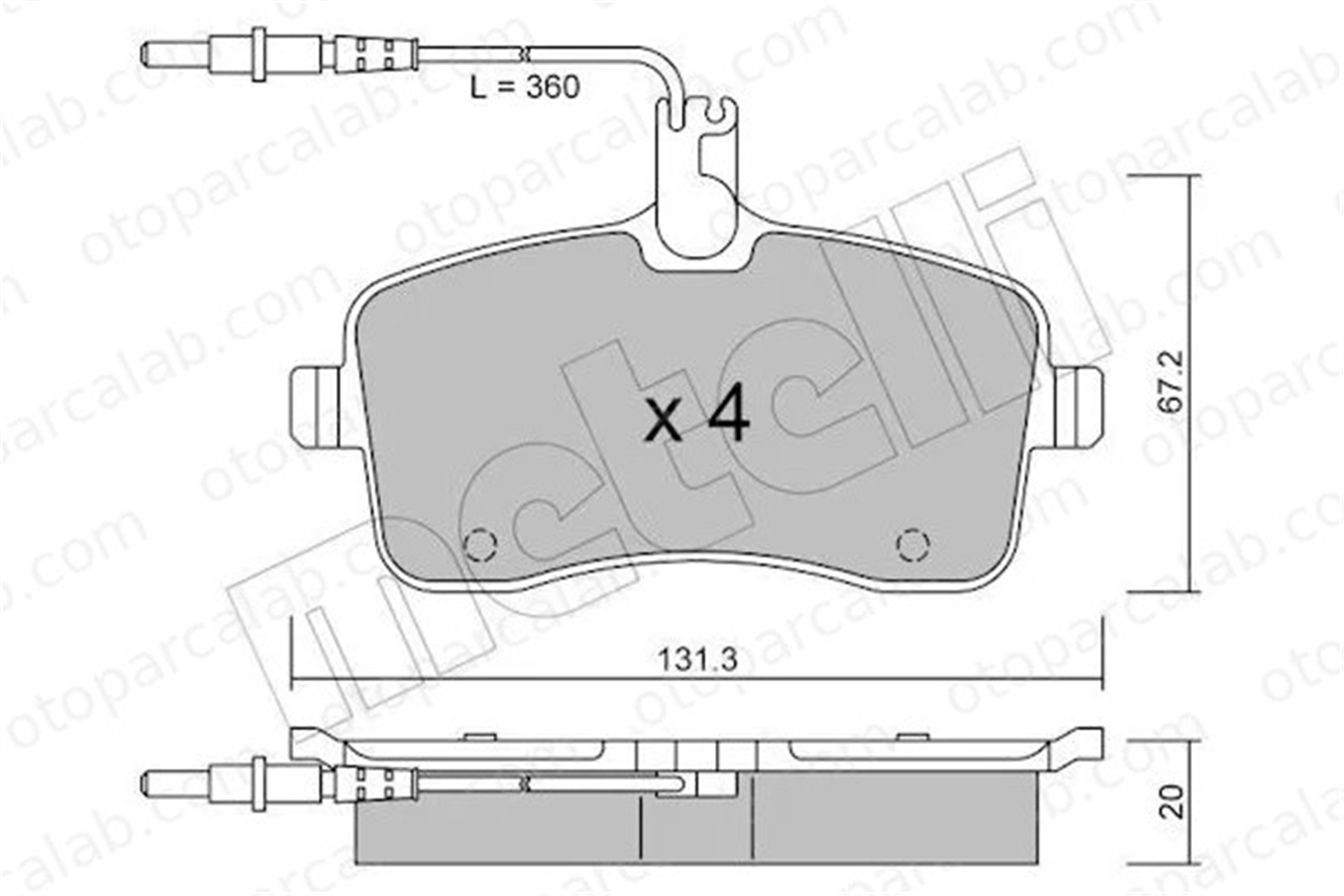 AP 05P1196 Fren Disk Balata Ön PEUGEOT 407 SW 407 425277 425335