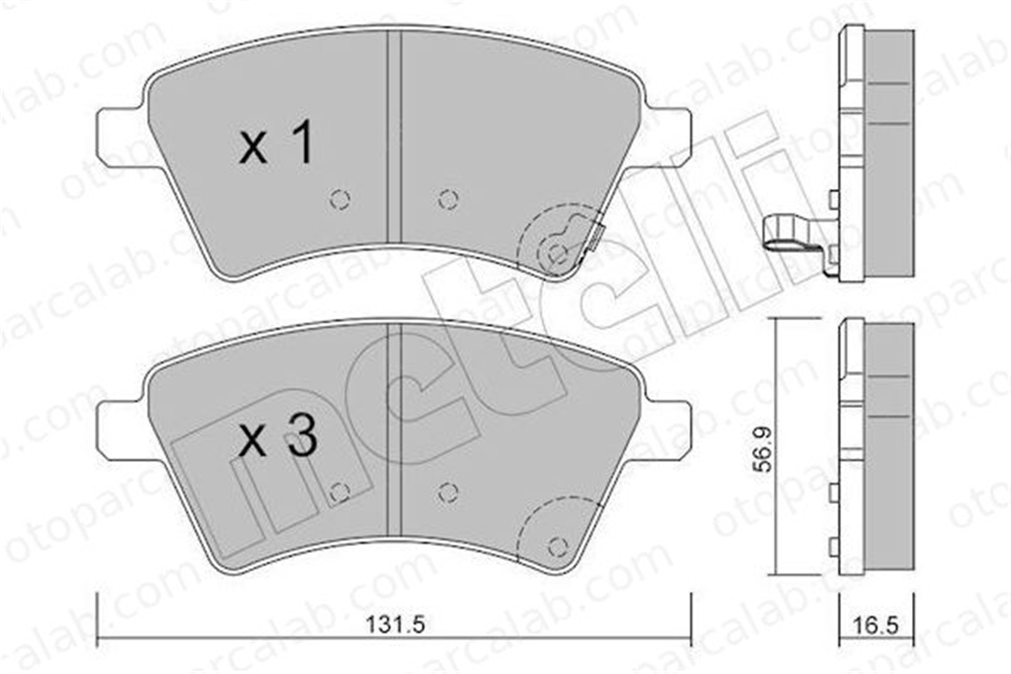 AP 05P1245 Fren Disk Balata Ön SUZUKI SX4 FIAT SEDICI 5581079J00 5581079J01