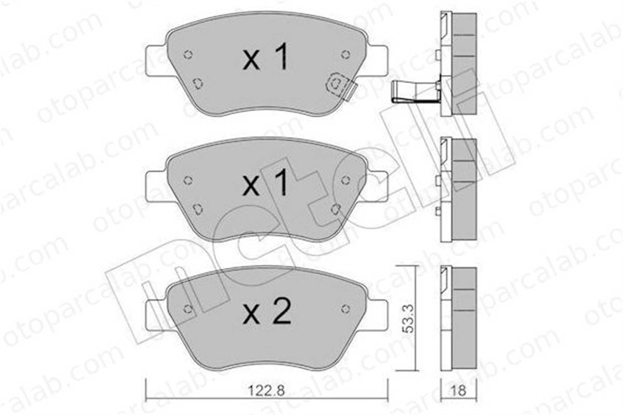 AP 05P1247 Fren Disk Balata Ön OPEL CORSA D CORSA D Kasa/eğik arka 1605226 1605258