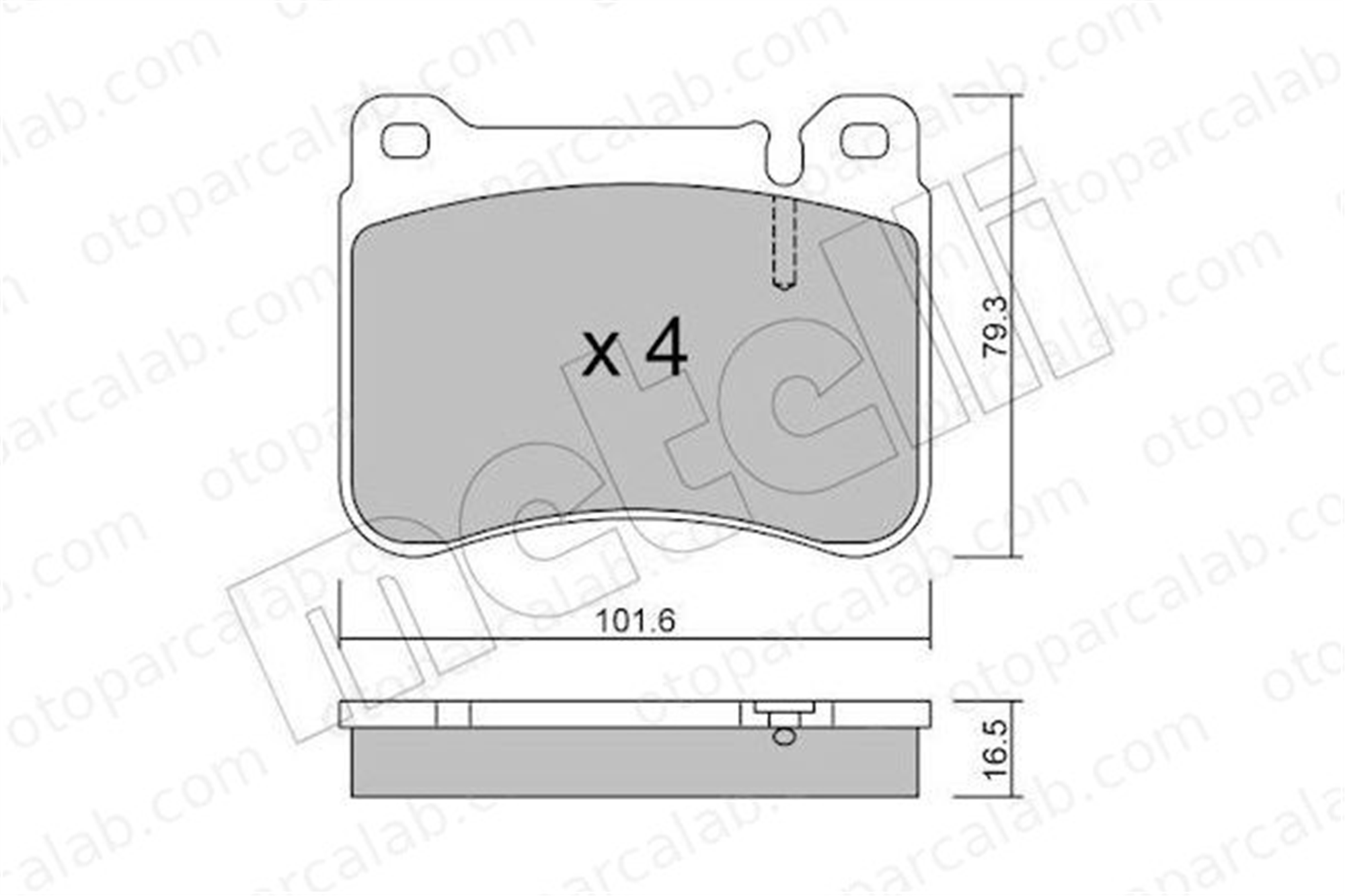 AP 05P1276 Fren Disk Balata Ön MERCEDES-BENZ C-SERISI T-Model C-SERISI 44205120 A0044205120