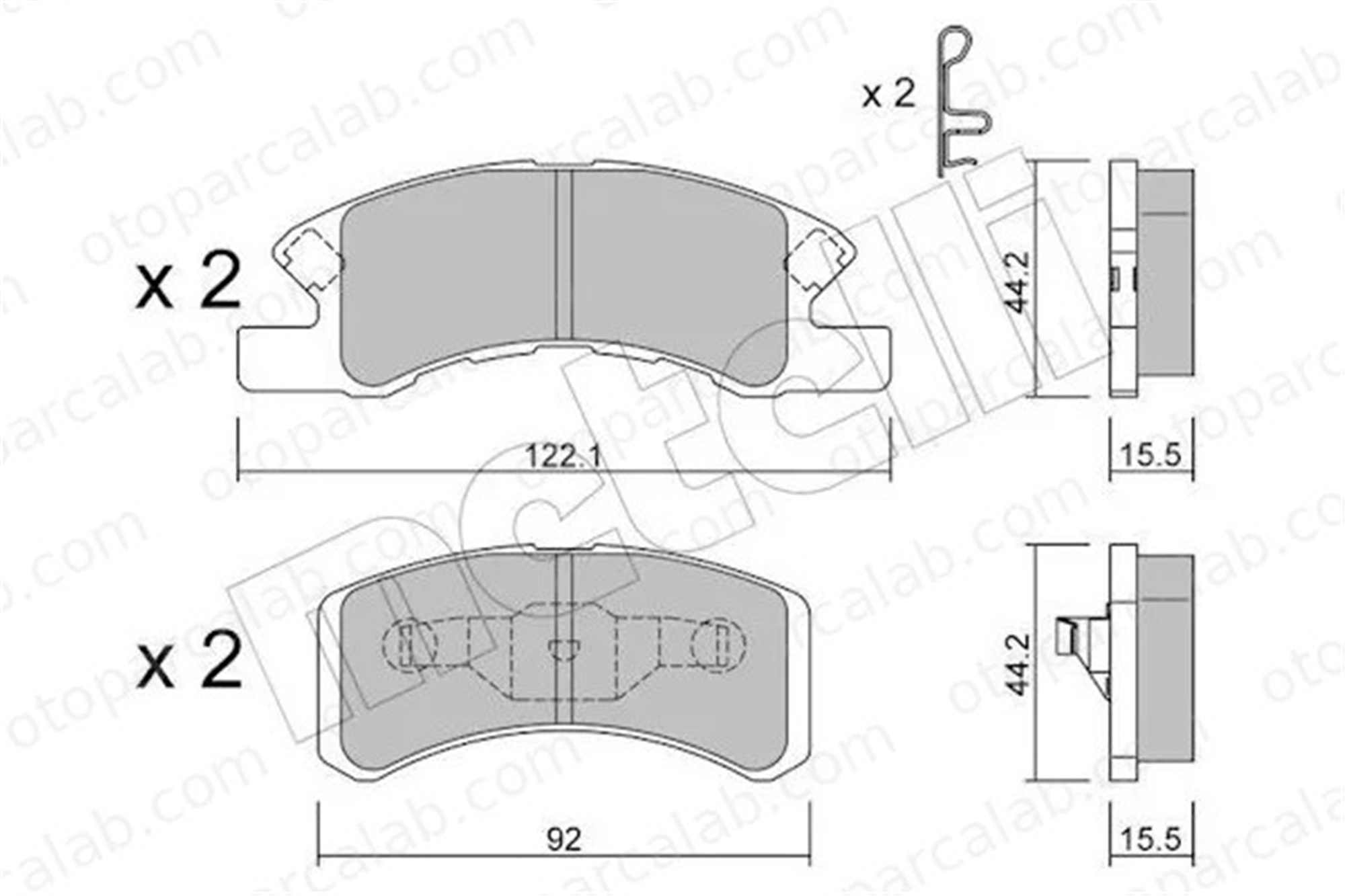 AP 05P1443 Fren Disk Balata Ön MITSUBISHI MIRAGE / SPACE STAR VI Hatchback DAIHATSU CUORE VI 4465B2040 449197203