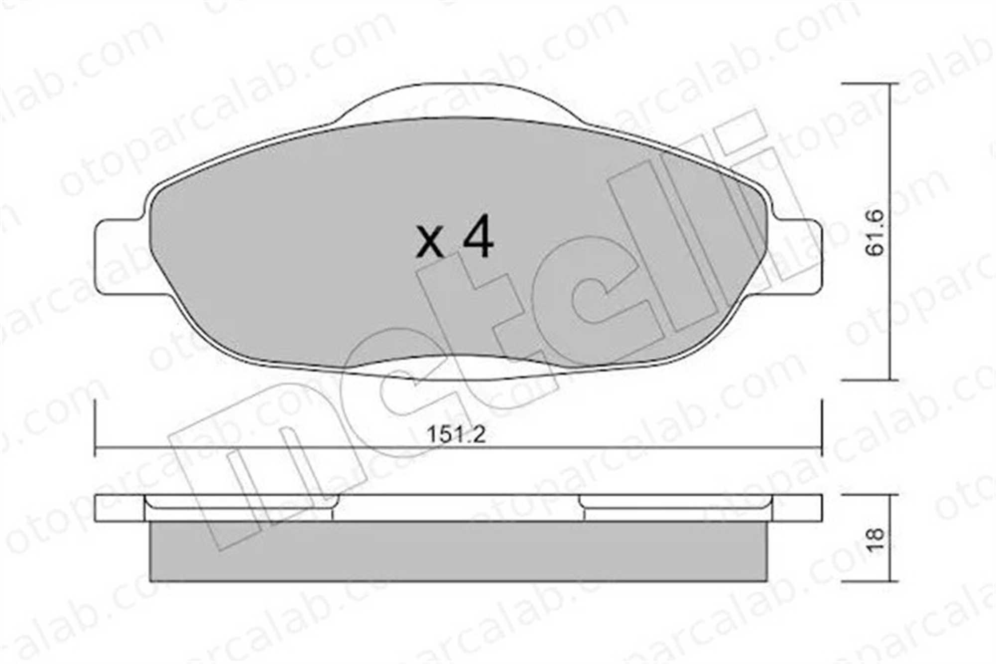 AP 05P1471 Fren Disk Balata Ön PEUGEOT 308 I 308 SW I 425393 425426