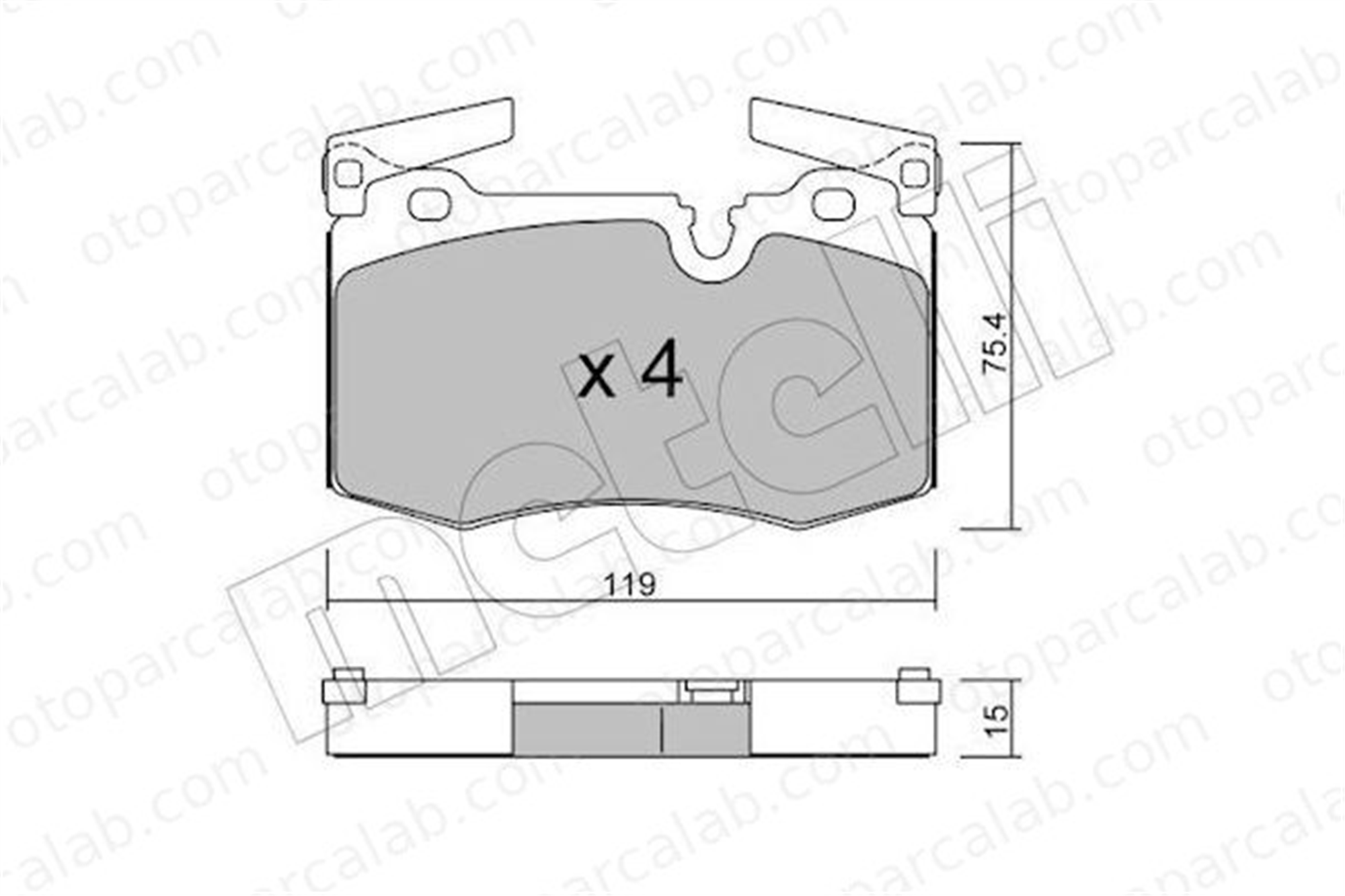 AP 05P1556 Fren Disk Balata Ön MINI MINI CLUBMAN MINI 34116778719 34116784726