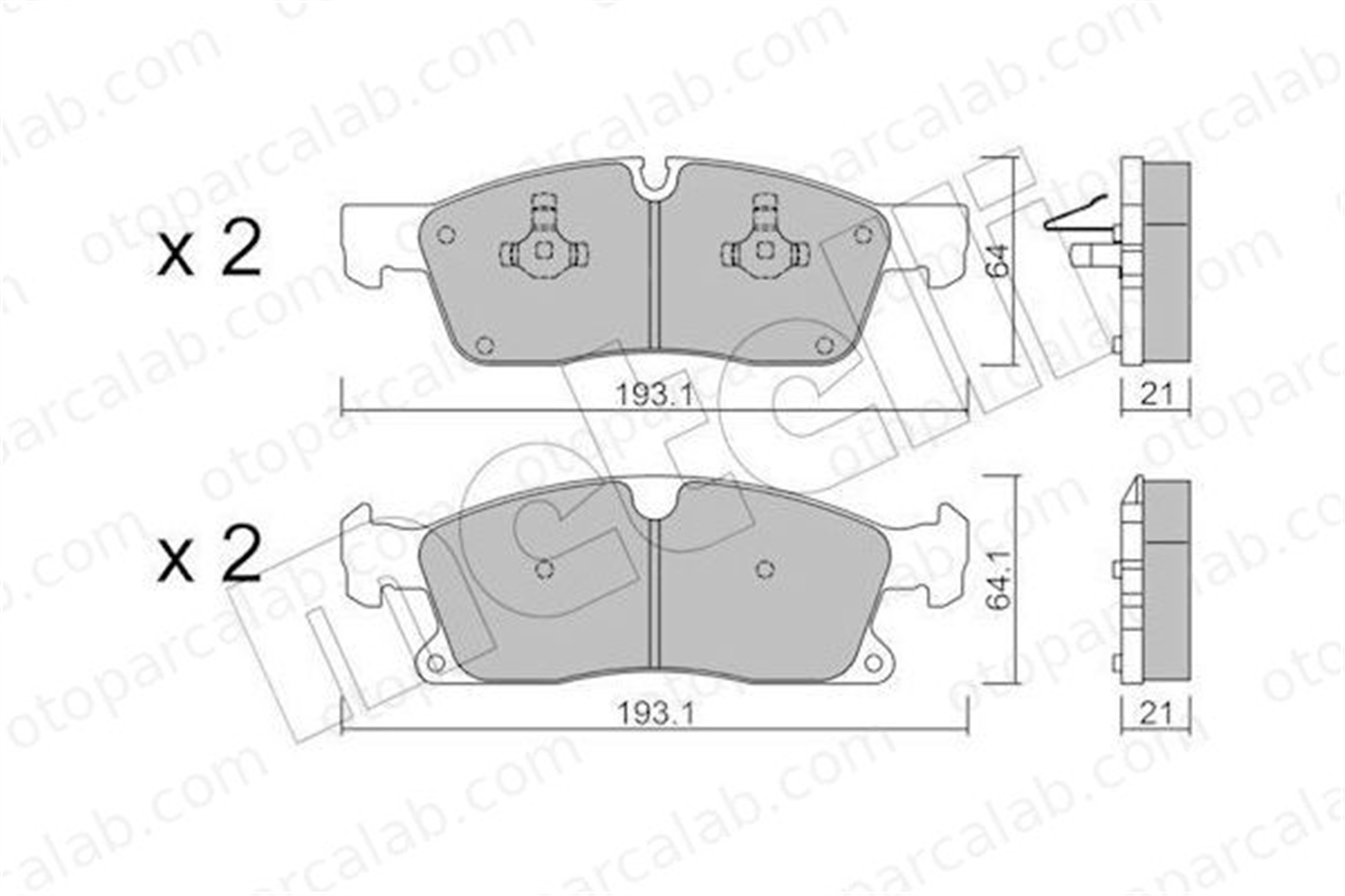 AP 05P1735 Fren Disk Balata Ön MERCEDES-BENZ GLE M-SERISI 4209600 64203820