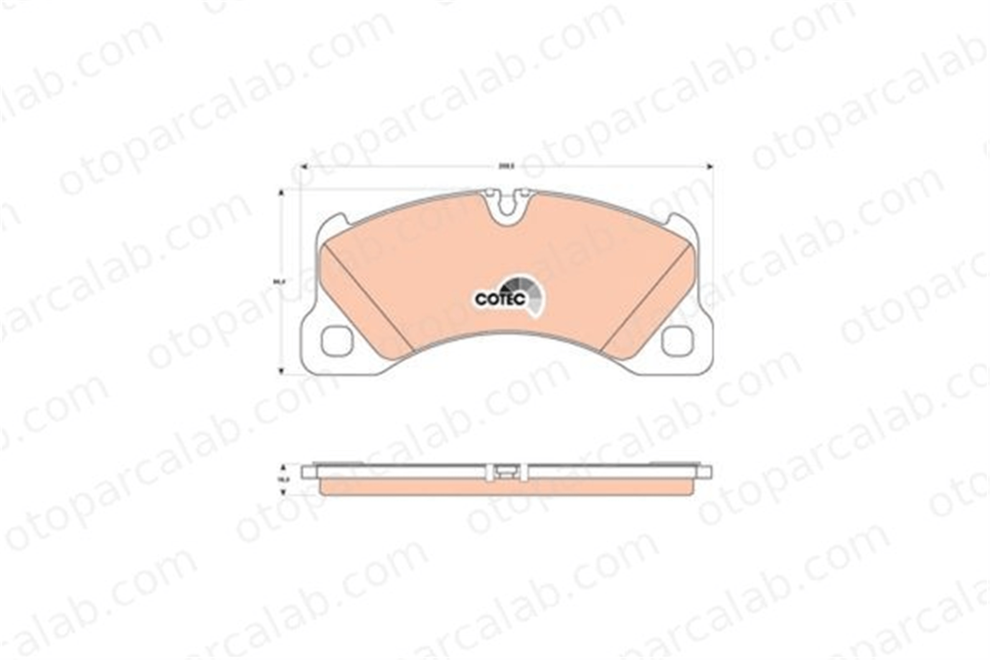 AP 05P1738 Fren Disk Balata Ön PORSCHE CAYENNE PANAMERA 9J1698151K 4M0698451BF