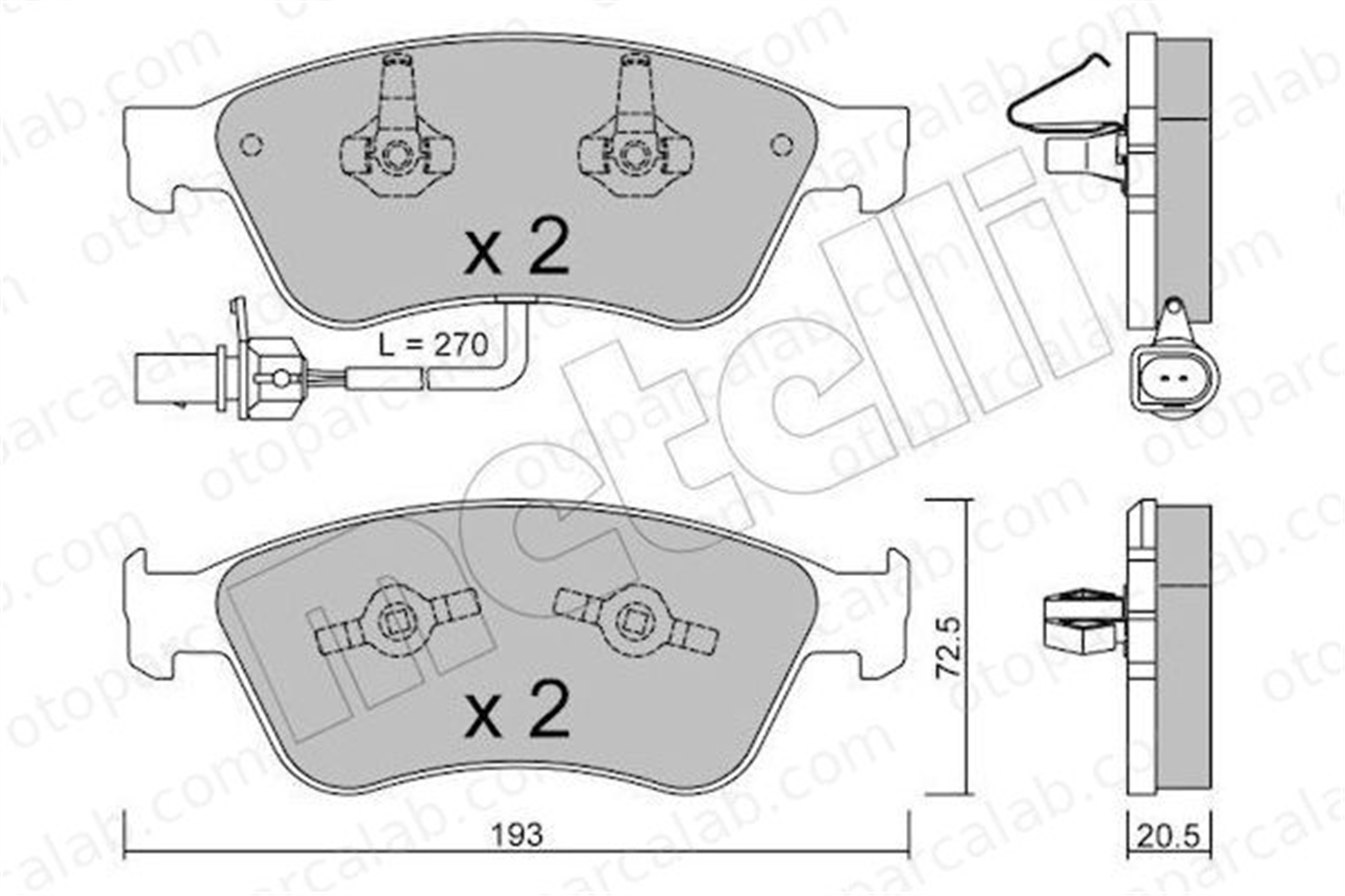AP 05P1772 Fren Disk Balata Ön VW PHAETON AUDI A8 D3 4E0698151 4E0698151A