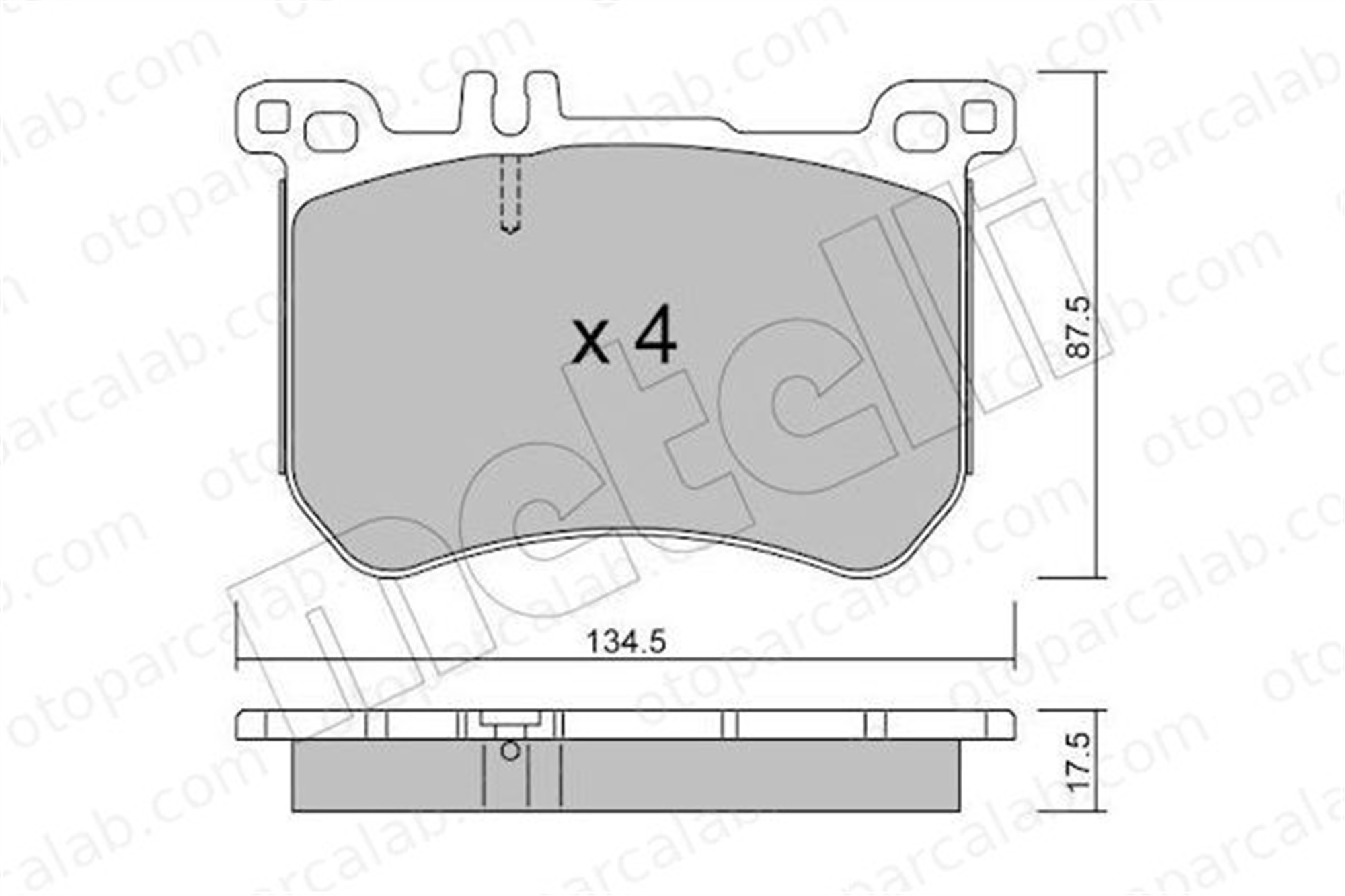 AP 05P1972 Fren Disk Balata Ön MERCEDES-BENZ S-SERISI SL A0064204920 4202705