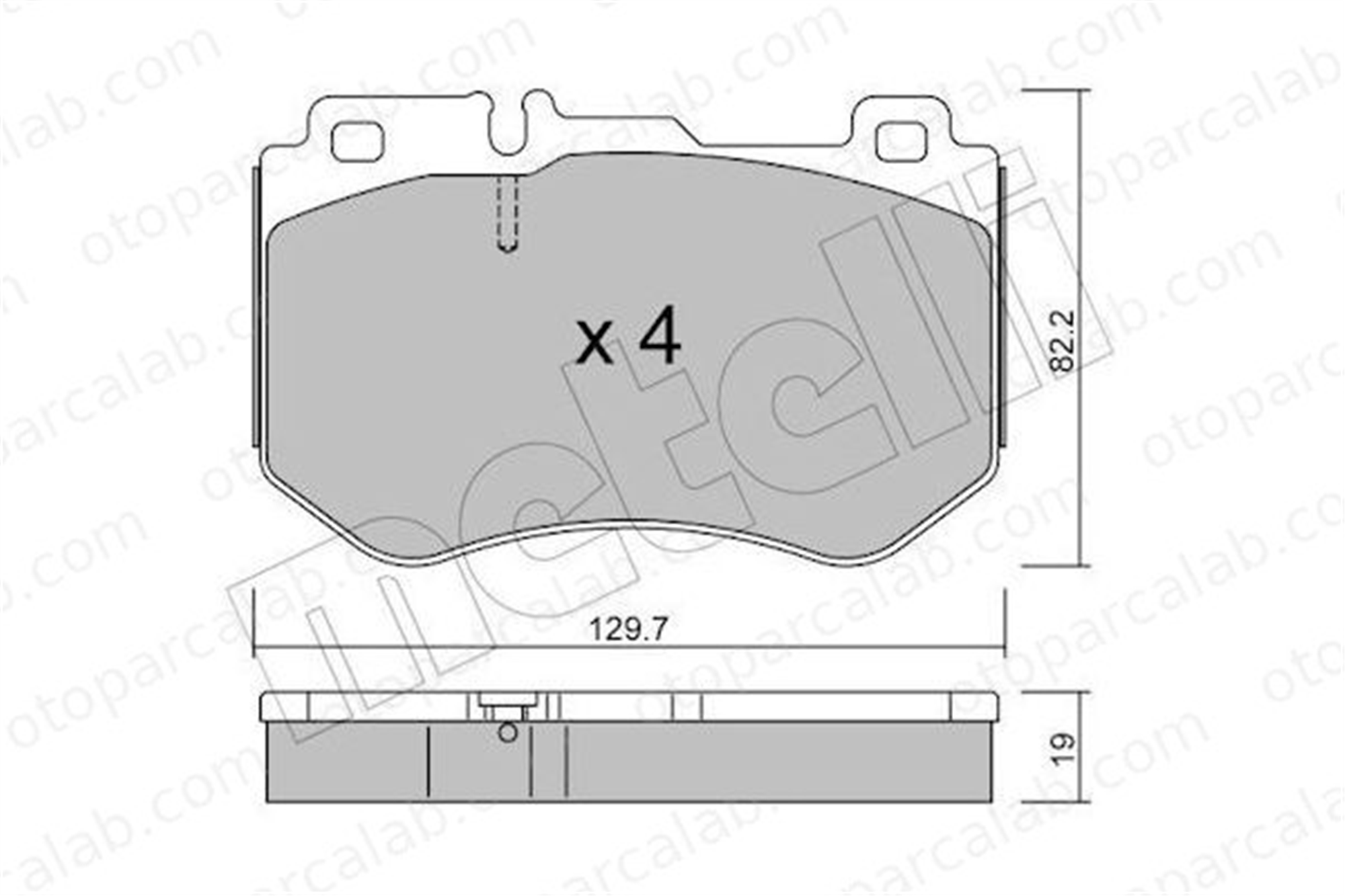 AP 05P1980 Fren Disk Balata Ön MERCEDES-BENZ C-SERISI C-SERISI T-Model A0084201720 84201720