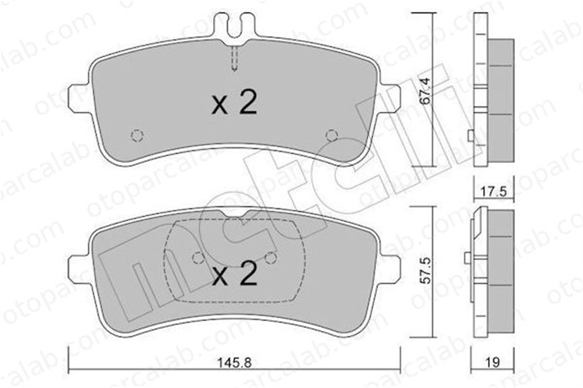 AP 05P2081 Fren Disk Balata Arka MERCEDES-BENZ AMG GT S-SERISI 4203700 64206920