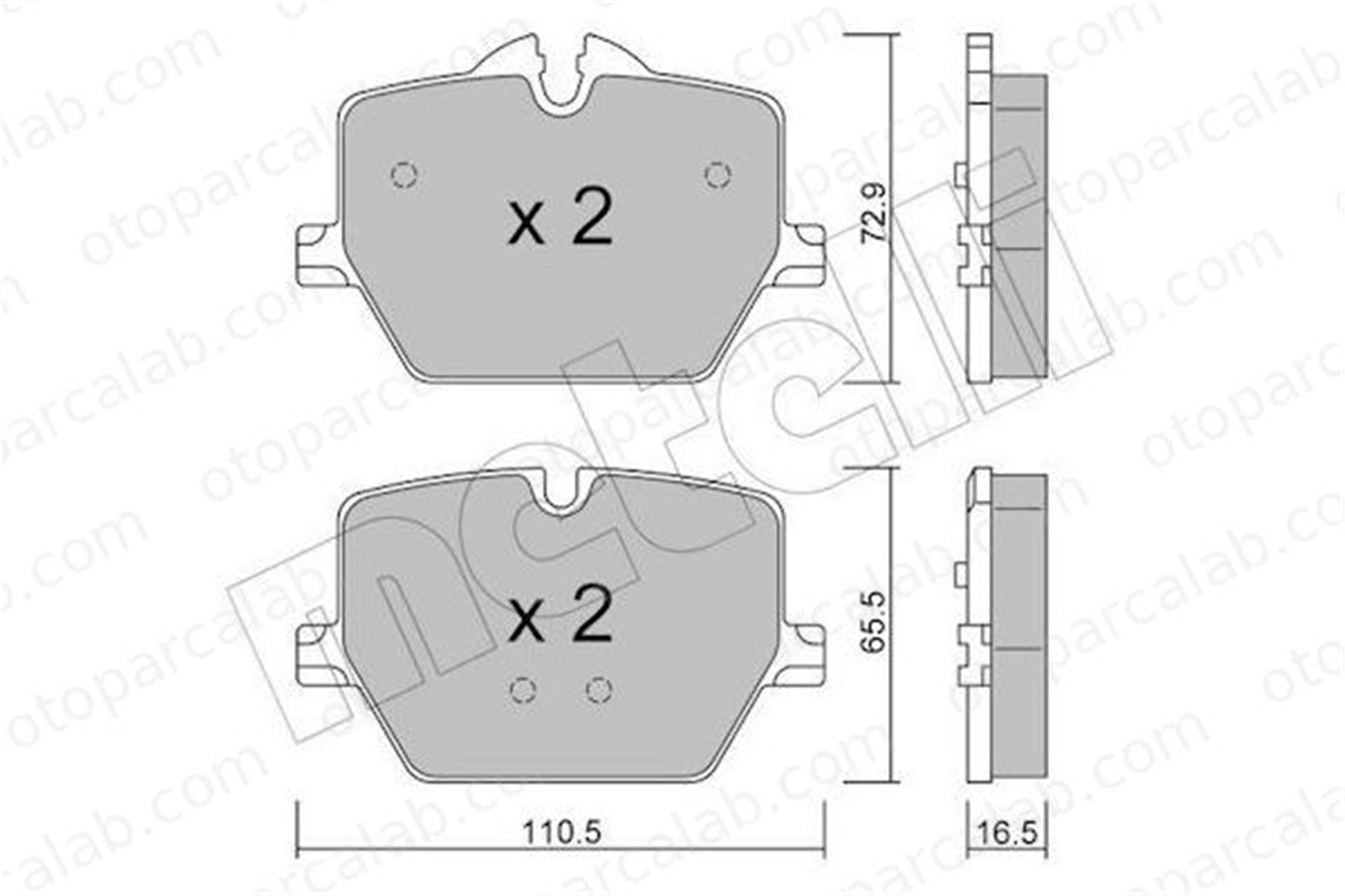 AP 05P2160 Fren Disk Balata Arka BMW 3 3 Touring 34206888835 34208844393