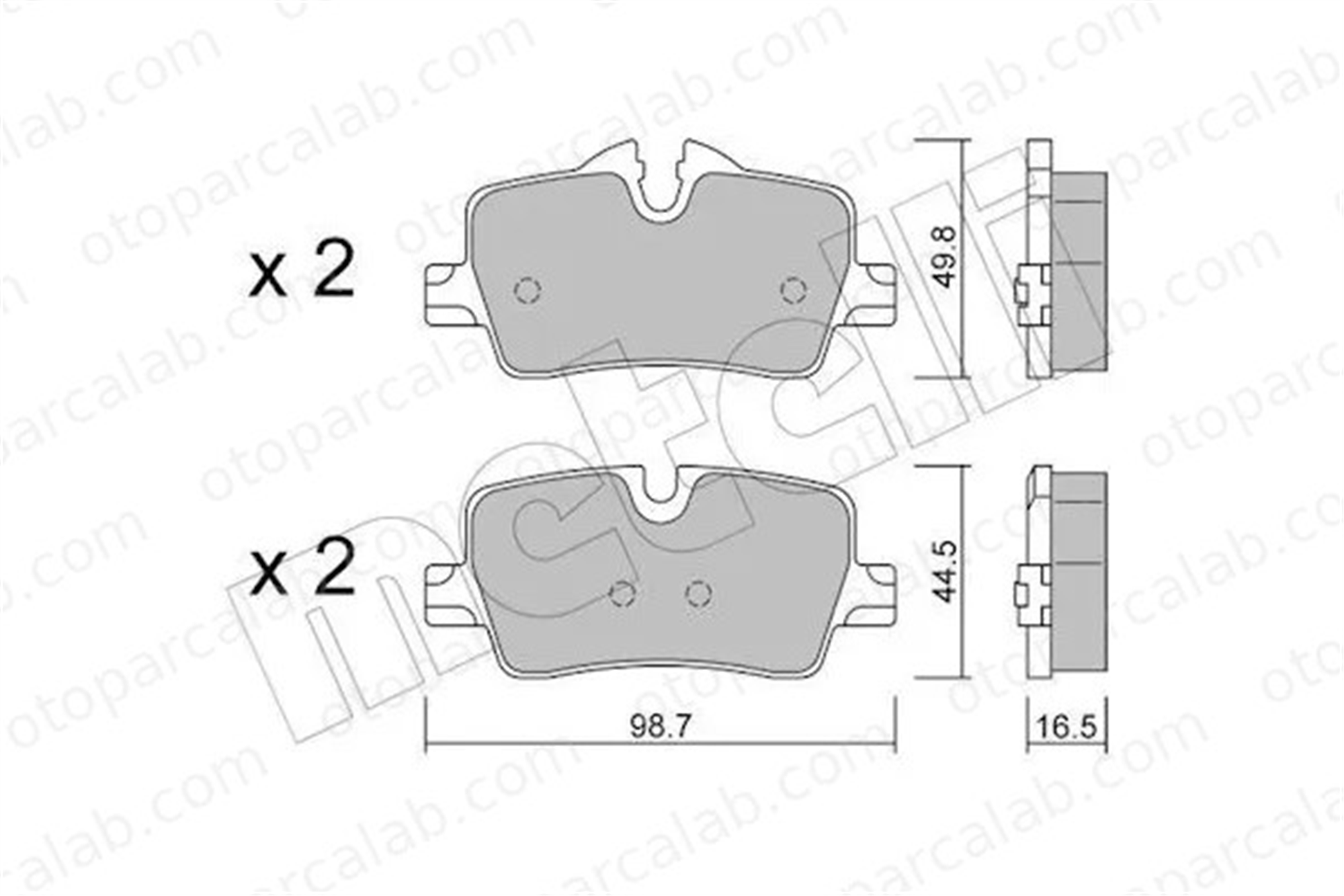 AP 05P2179 Fren Disk Balata Arka BMW 3 3 Touring 34206888825 34208844393