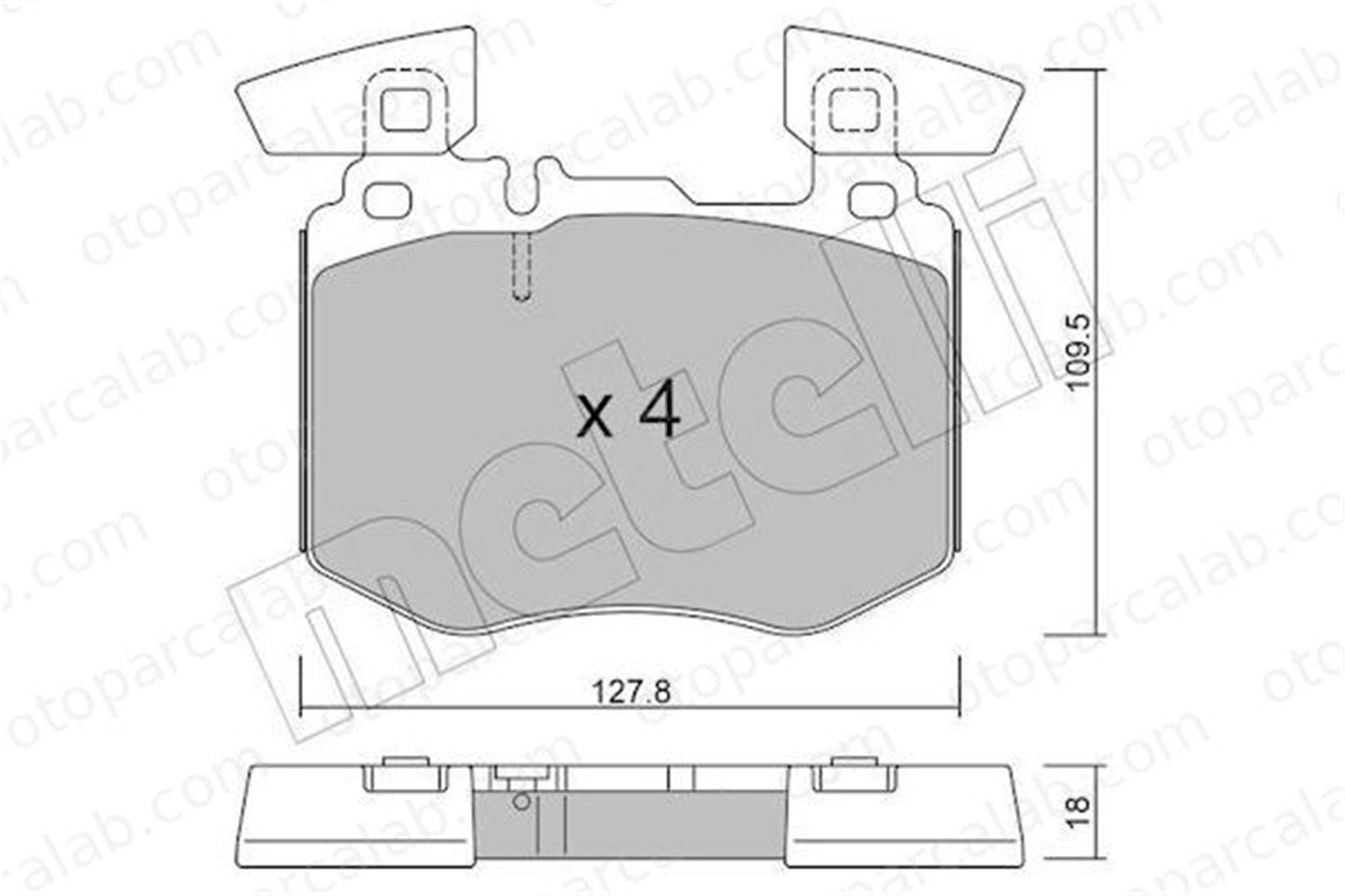 AP 05P2245 Fren Disk Balata Ön MERCEDES-BENZ GLC Coupe GLC A0004206502 A0004207402