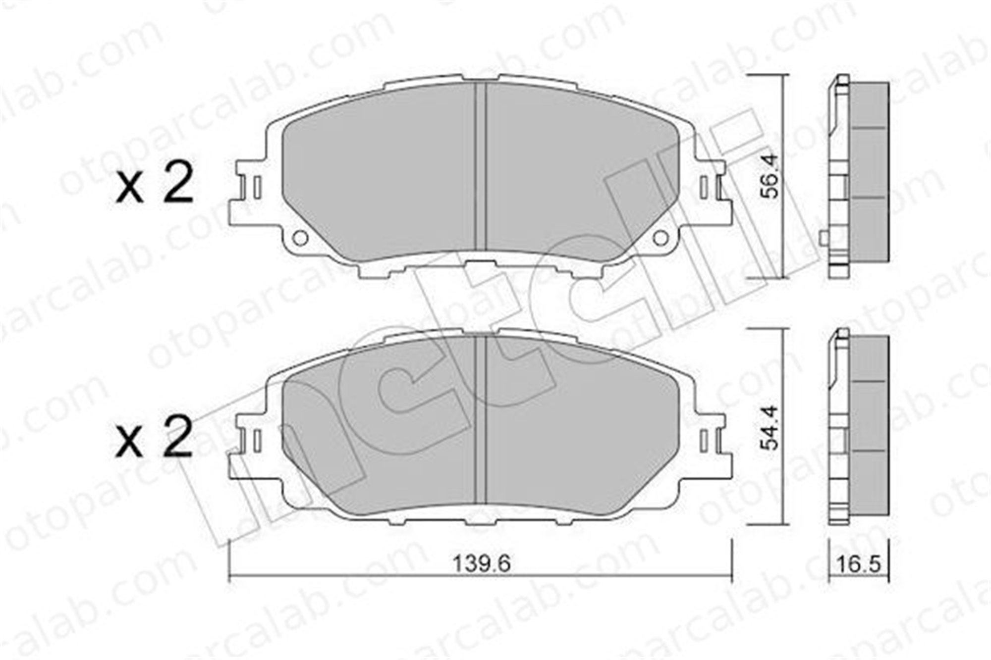 AP 05P2271 Fren Disk Balata Ön TOYOTA PRIUS PRIUS PHV 446502460 446512670