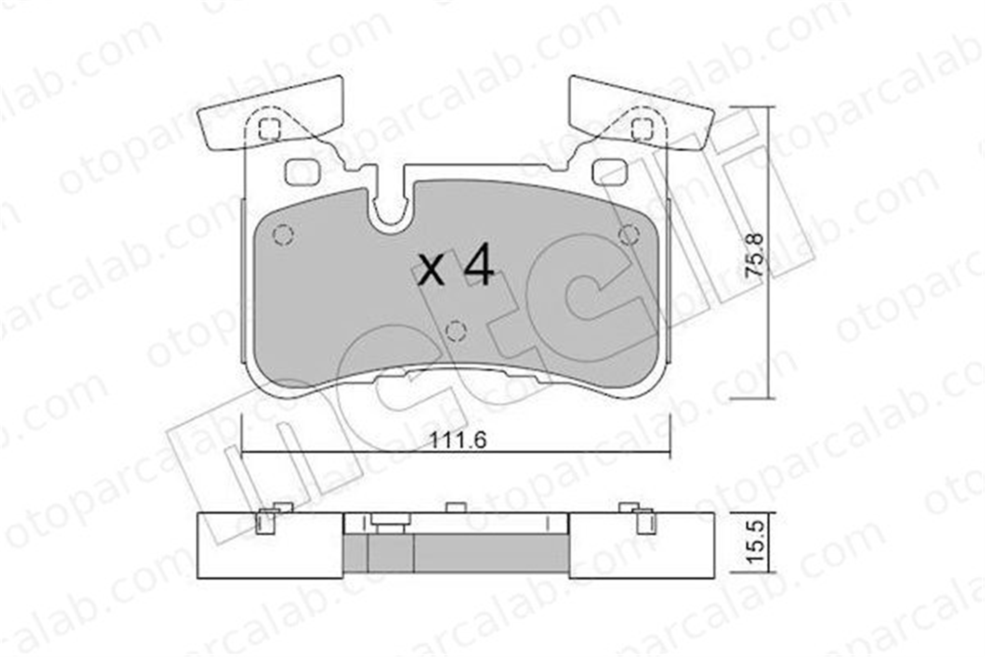 AP 05P2300 Fren Disk Balata Arka MERCEDES-BENZ E-SERISI E-SERISI T-Model A0004203400 A0054209020