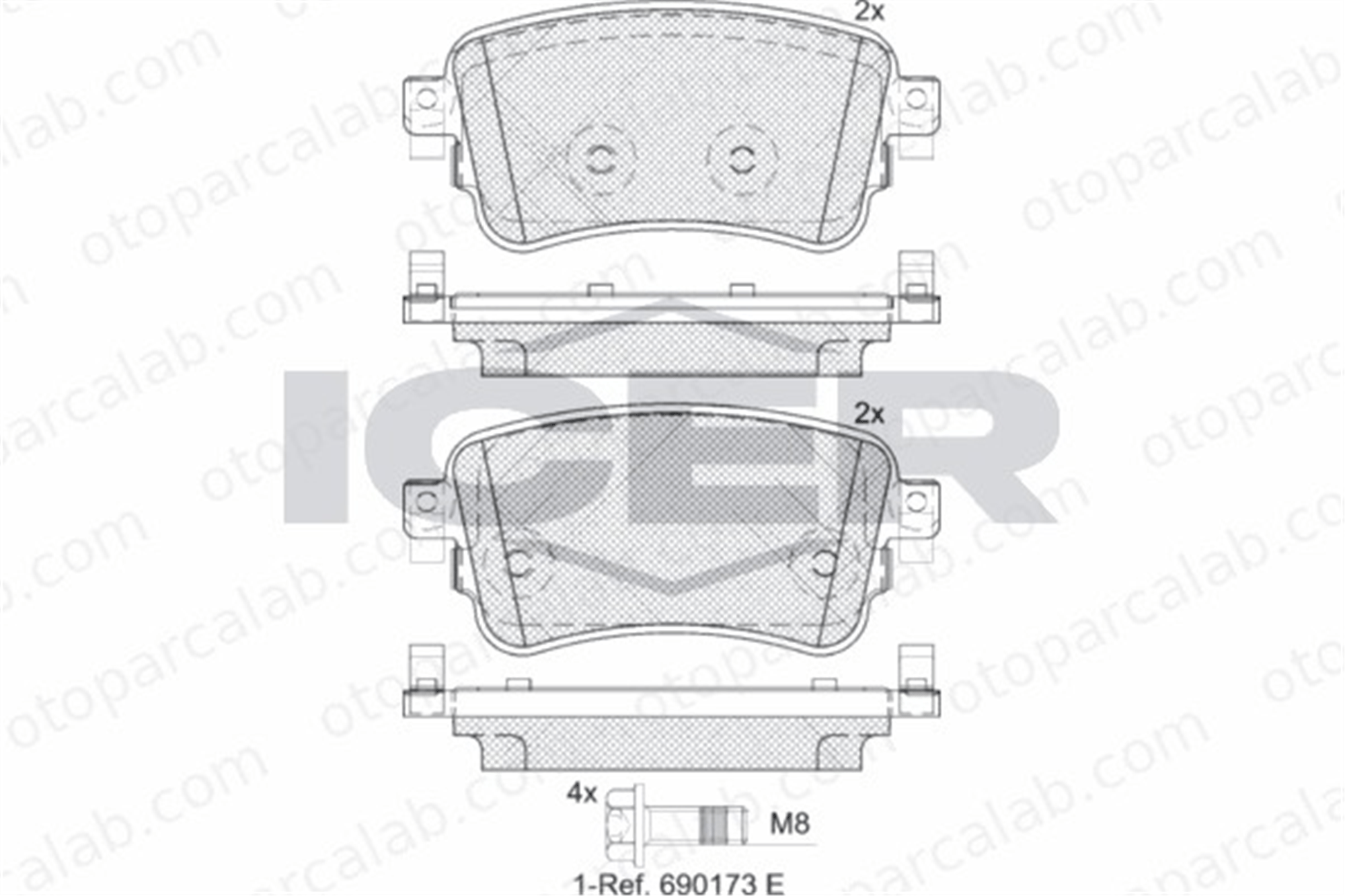 AP 05P2358 Fren Disk Balata Arka CITROËN SPACETOURER Minibüs/Otobüs JUMPY Panelvan/Van 155253722 1673597480