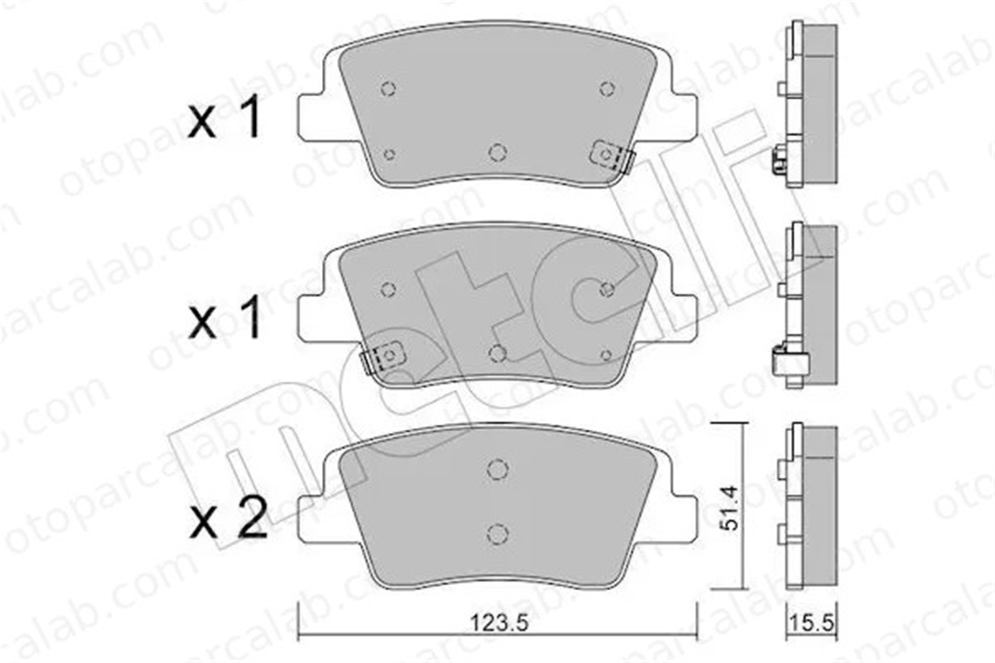 AP 05P2361 Fren Disk Balata Arka GENESIS GV60 58302GIA60 58101T1A25