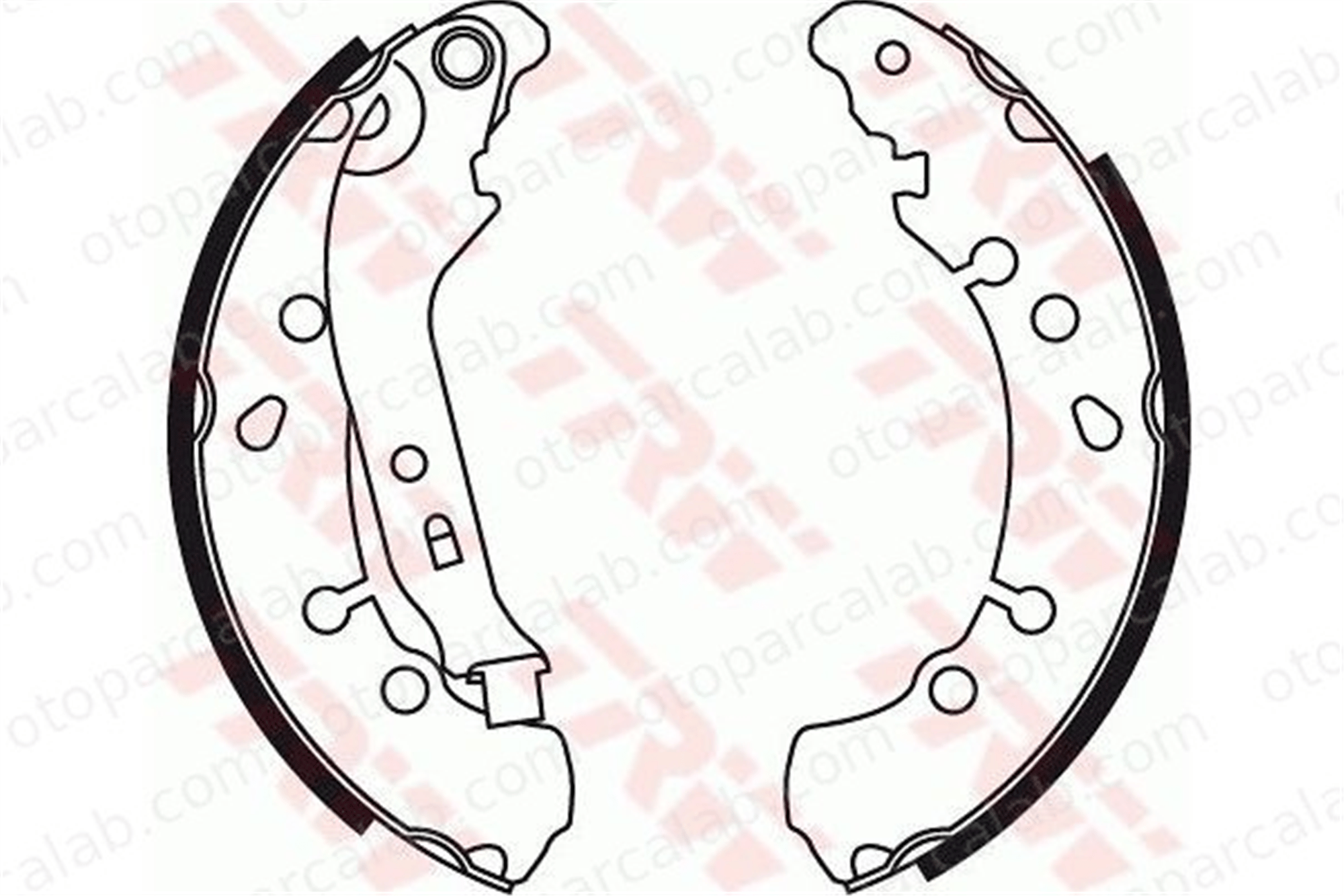 AP 09320 Fren Pabuçlu Balata Arka TOYOTA YARIS DAIHATSU CHARADE VIII 44950D040 44950D090