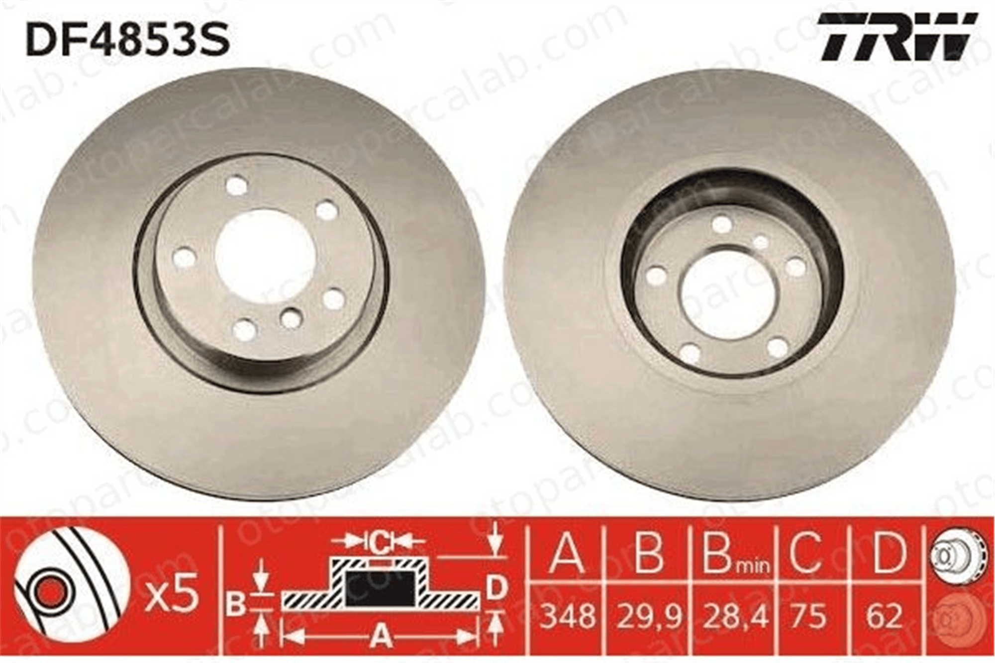 AP B2040VR Fren Disk Ayna Ön Sağ ve Sol BMW X5 X6 34116868938 34116771986