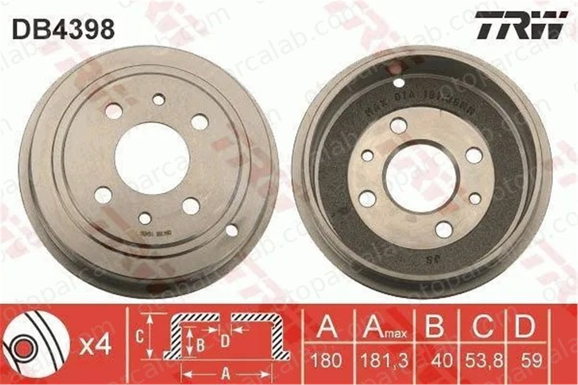 APALI 1048 Kampana Arka Sağ veya Sol FIAT PUNTO TIPO 7750119 51900803