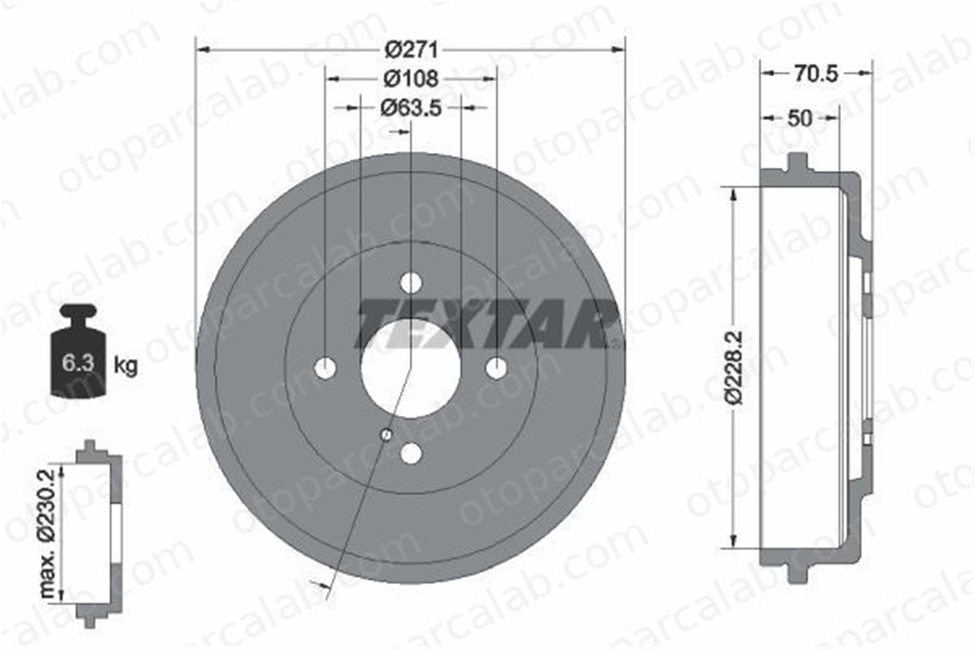 APALI 3011 Kampana Arka Sağ veya Sol FORD B-MAX B-MAX Van 1752037 1763131