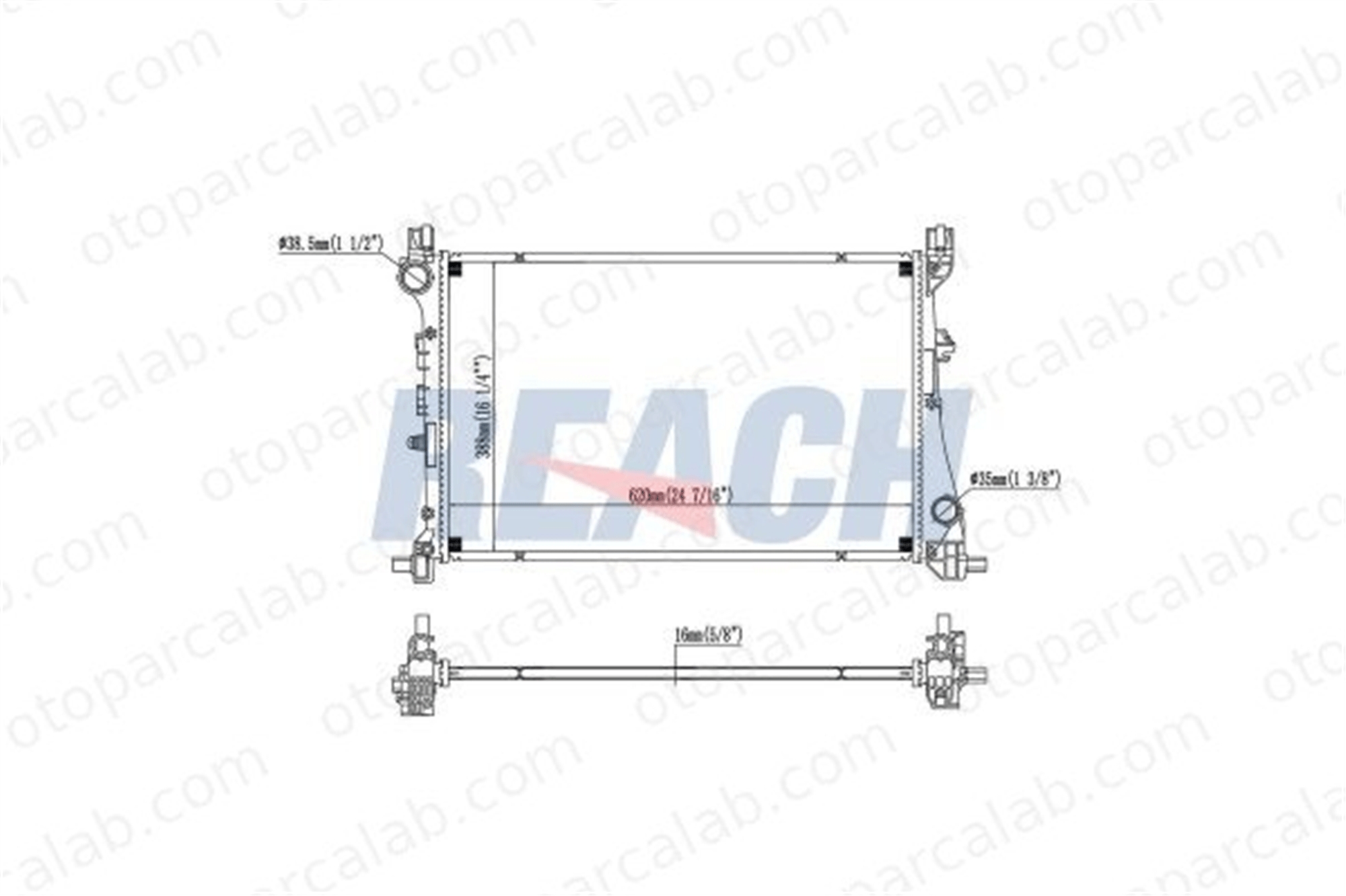 APD 35520003 Su Radyatörü FIAT TIPO Hatchback TIPO Station wagon 52052220 80283