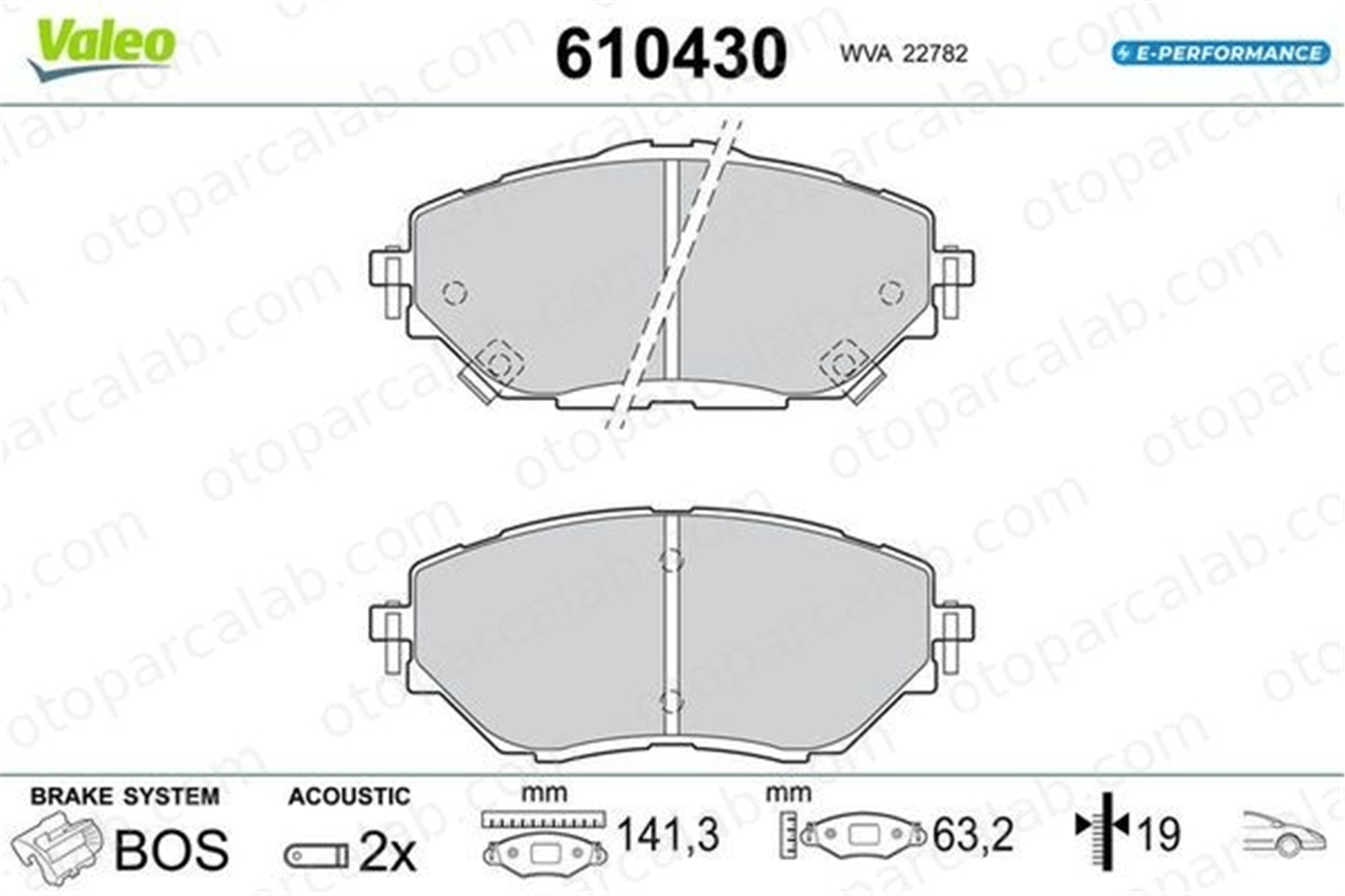 ART A08.3378 Fren Disk Balata Ön TOYOTA C-HR C-HR VAN 4465F4010 4465F4020