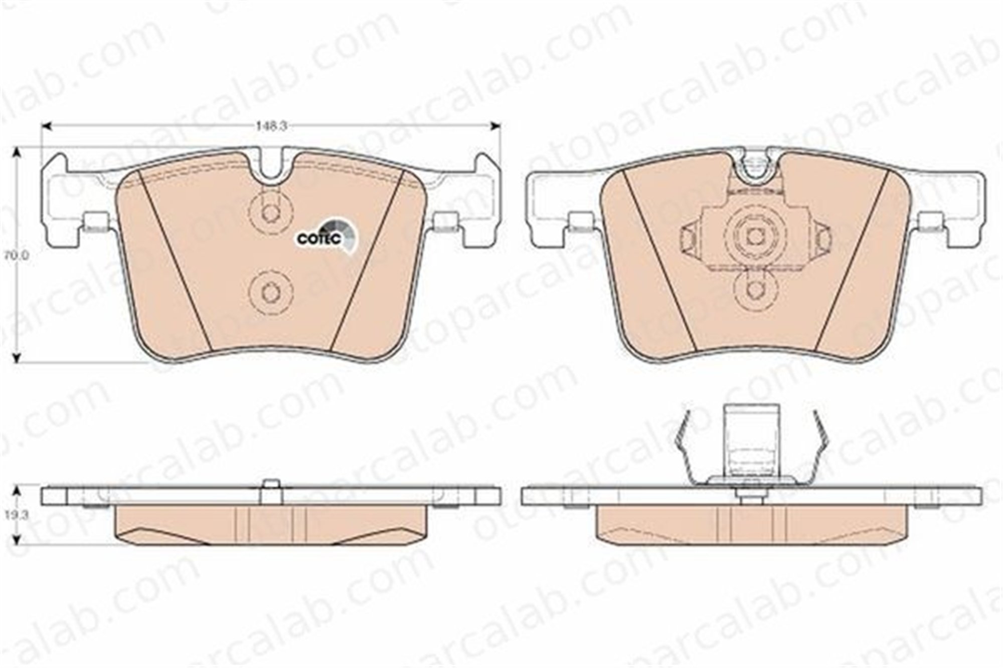 ART A27.2234 Fren Disk Balata Ön BMW 4 Coupe 4 Gran Coupe 6799801 34116856193