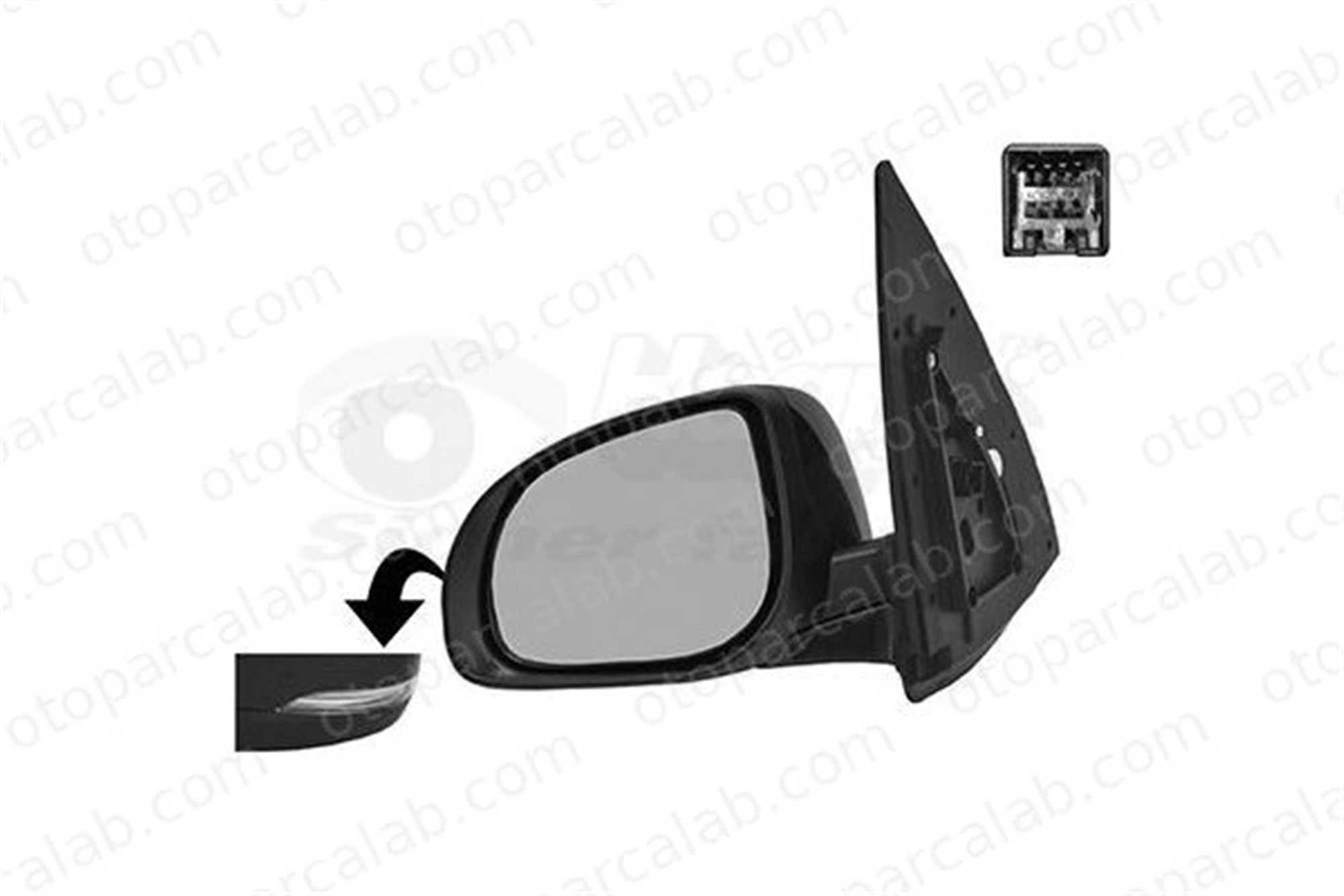 ART M007.7098 Dikiz Aynası Dış Sol HYUNDAI i10 I 876100X500