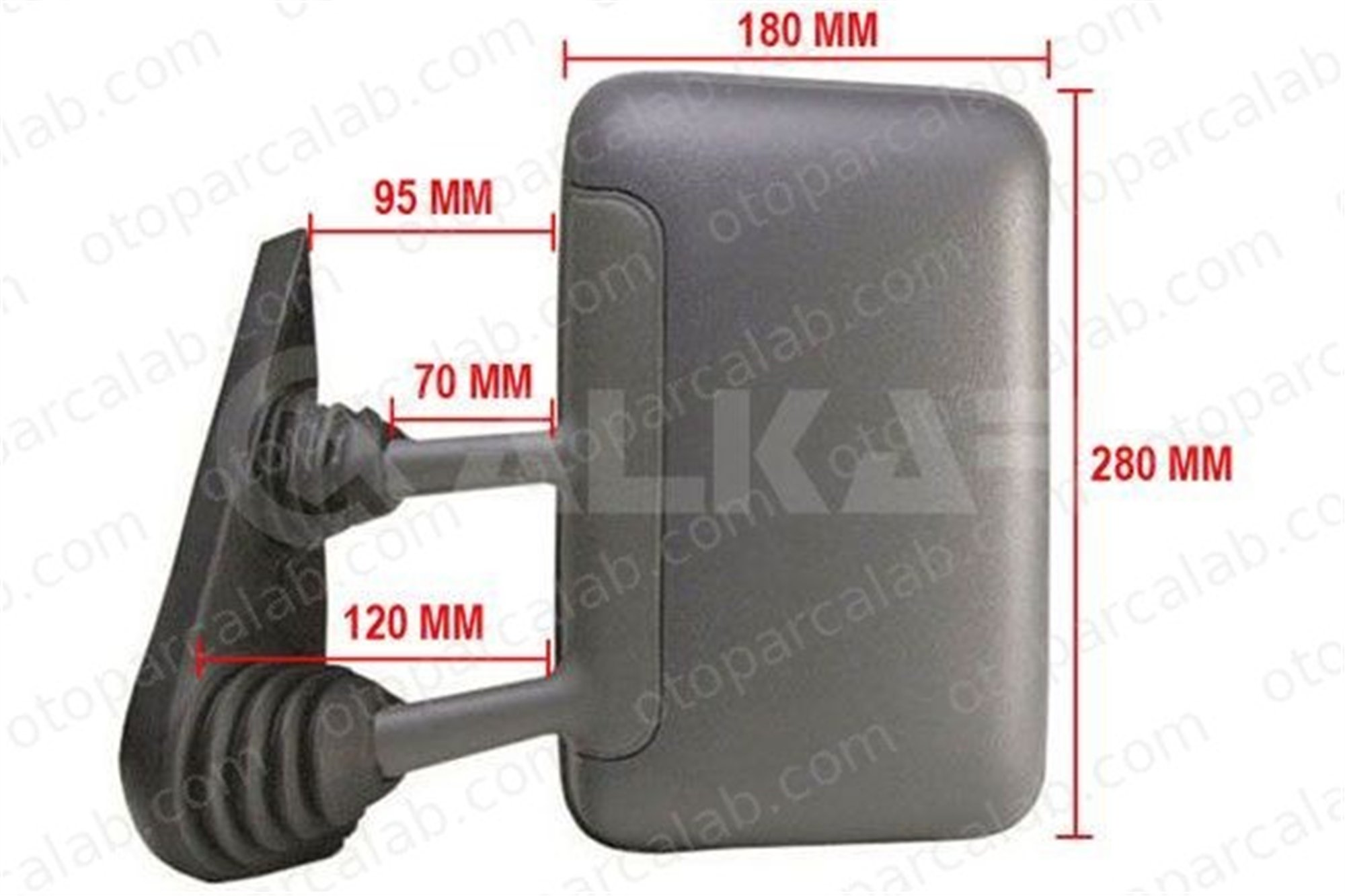 ART M019.9004 Dikiz Aynası Dış Sol IVECO DAILY II Panelvan/Van DAILY II Minibüs/Otobüs 93936852 93924654