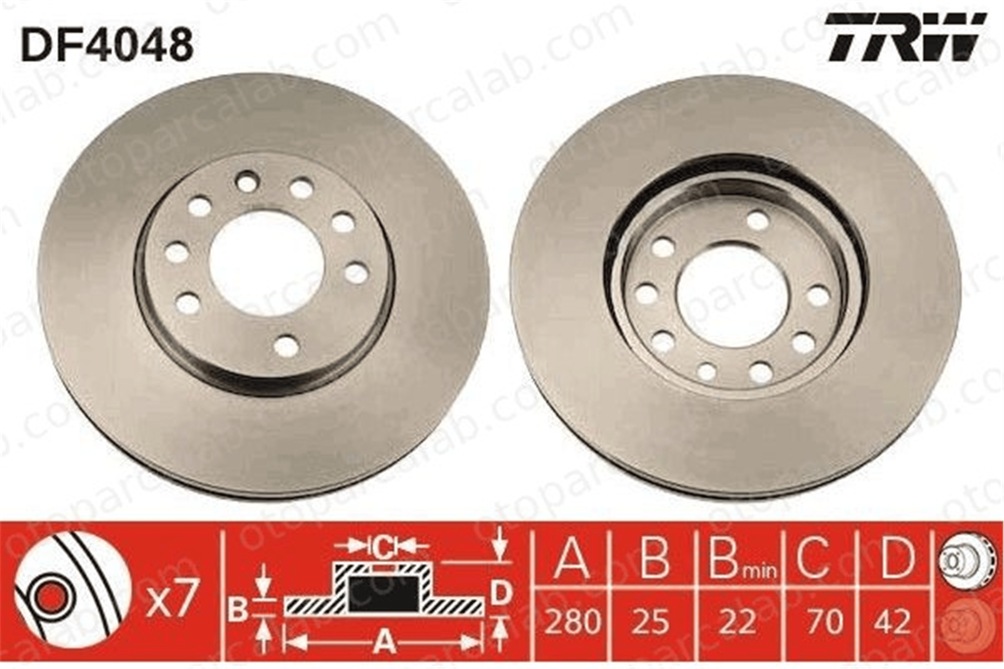ASPART 3BDI1049 Fren Disk Ayna Ön Sağ ve Sol OPEL ASTRA H Station wagon ASTRA H 569066 569060