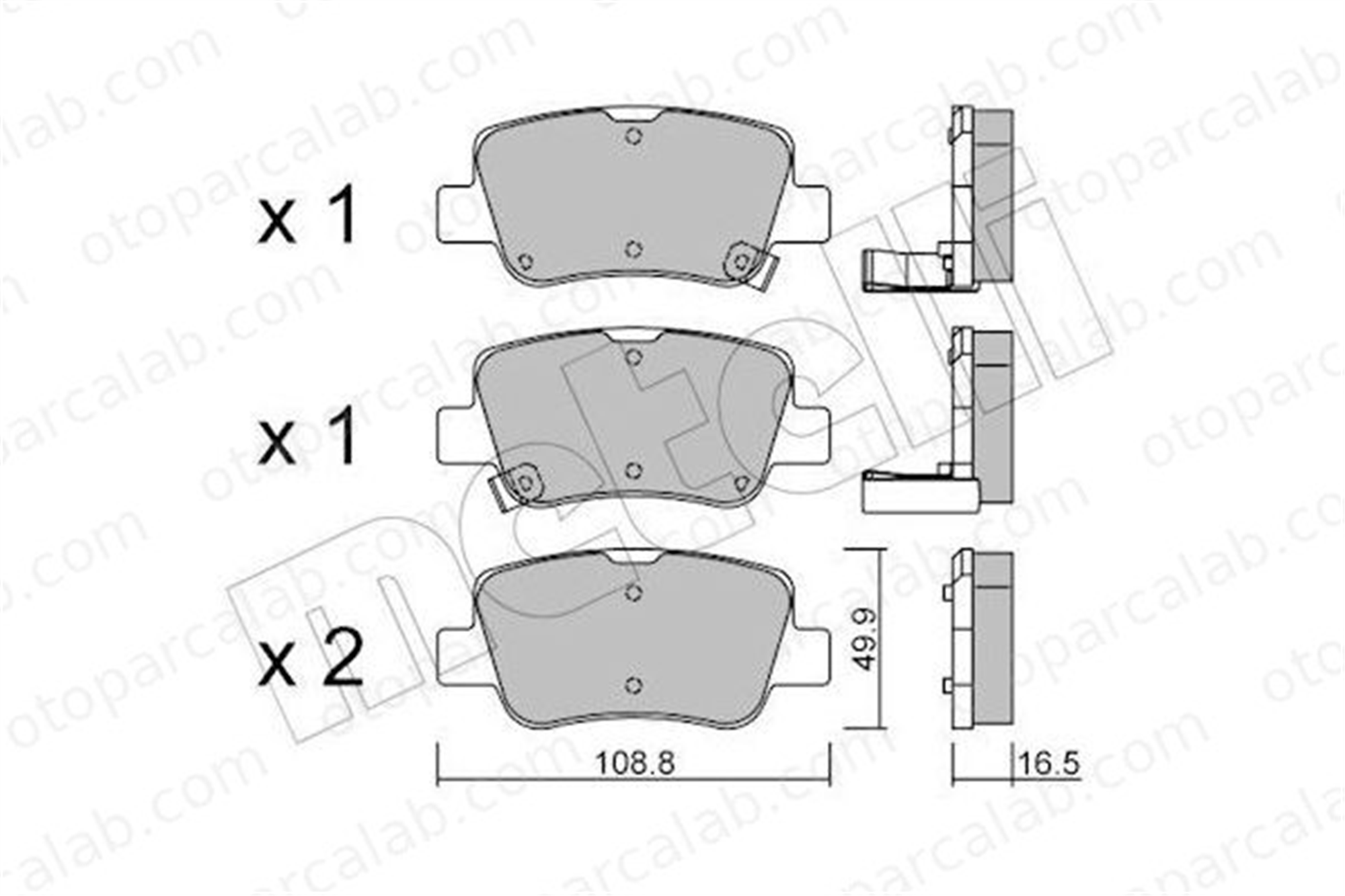 ASPART 3BPA1421 Fren Disk Balata Arka TOYOTA AVENSIS Sedan AVENSIS Station wagon 446605040 04466-05040