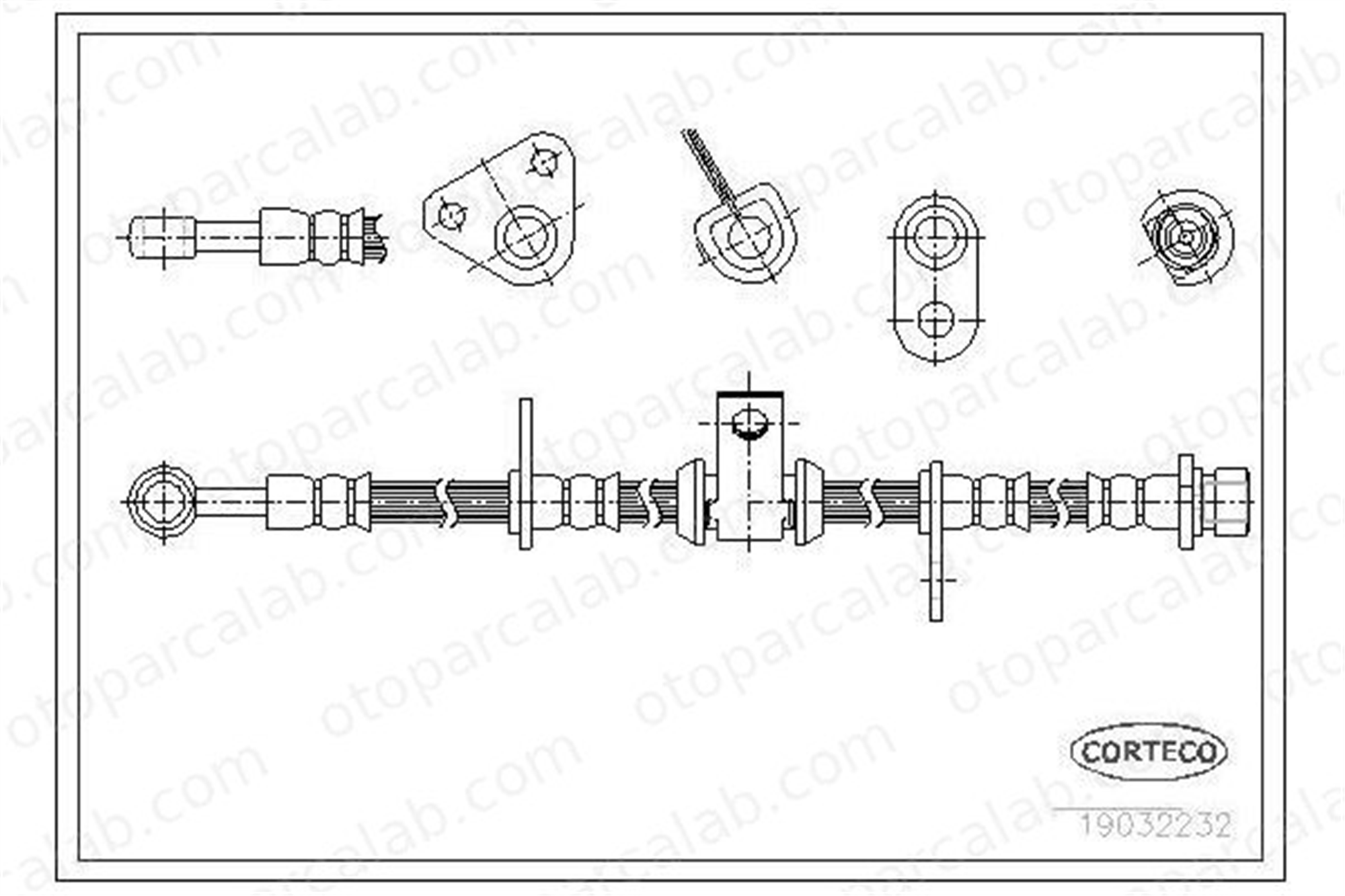 ASPART 3HOS1047 Fren Hortumu Ön Sol HONDA ACCORD V ROVER 600 I 1465SM4010 01465SM4010