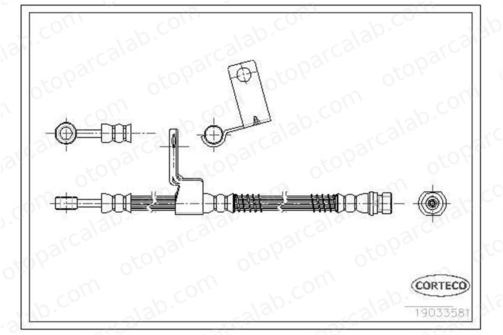 ASPART 3HOS1317 Fren Hortumu Ön Sağ HYUNDAI GETZ 587321C000 587321C050
