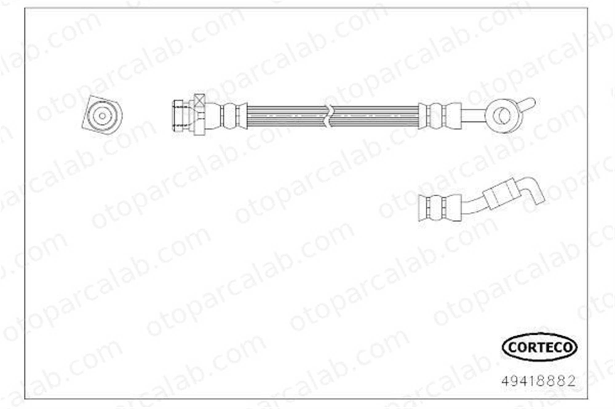 ASPART 3HOS1352 Fren Hortumu Arka Sol HYUNDAI ix35 KIA SPORTAGE III 587372S100