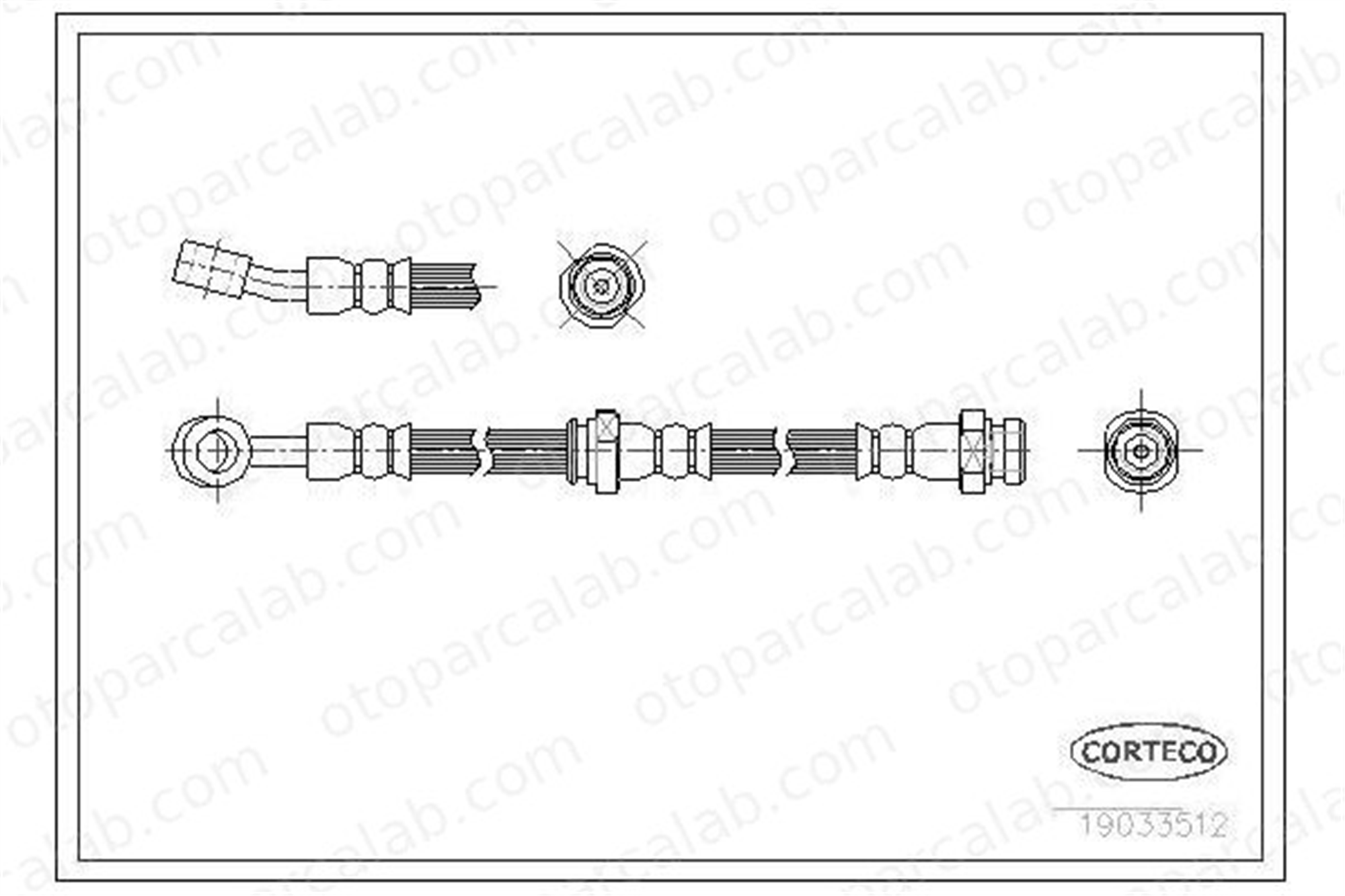 ASPART 3HOS1374 Fren Hortumu Ön Sağ HYUNDAI SANTA FÉ I 5881126020