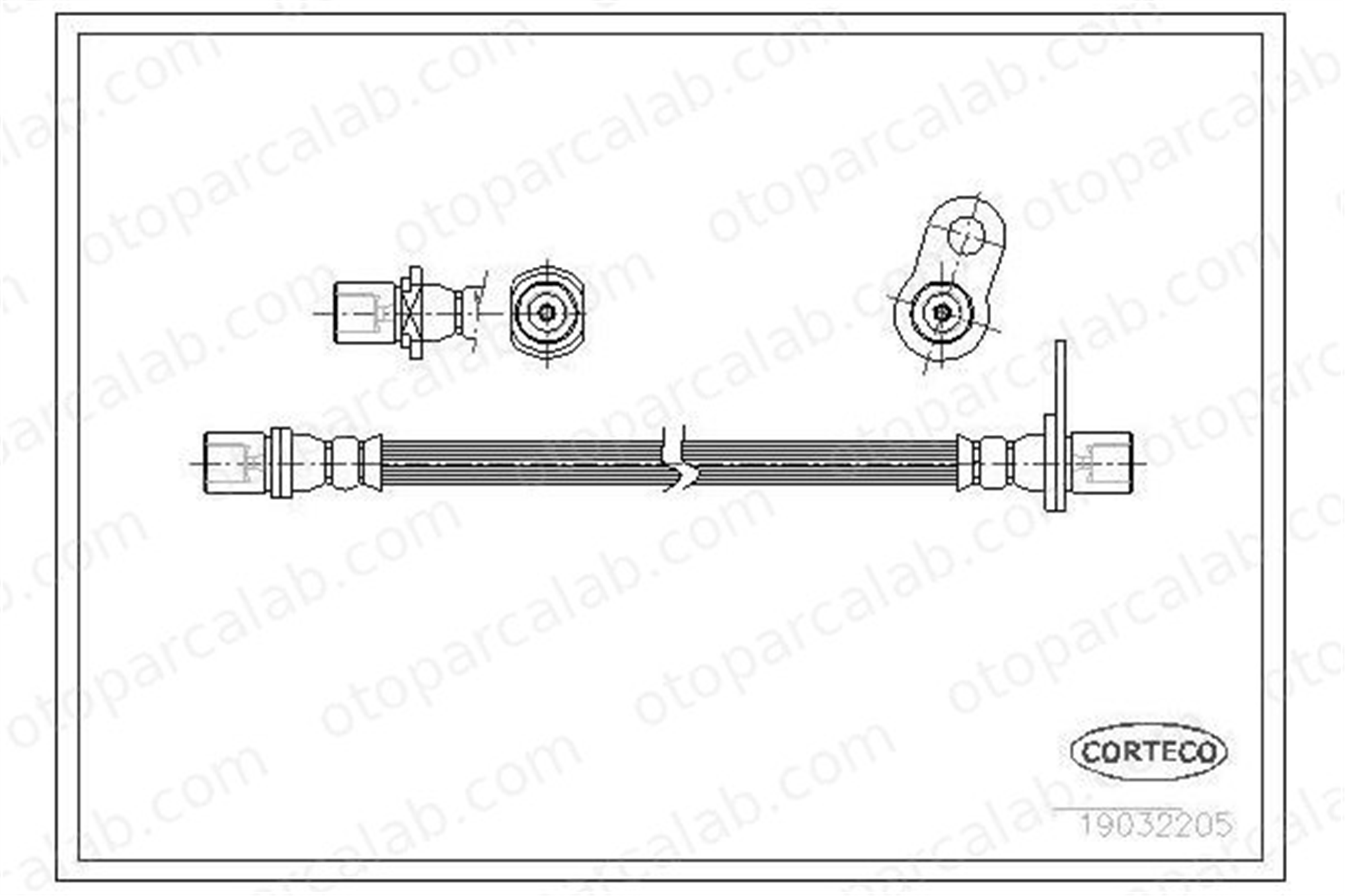 ASPART 3HOS1419 Fren Hortumu Arka Sol TOYOTA CARINA E VI CARINA E VI Sedan 9008094017 9008094099