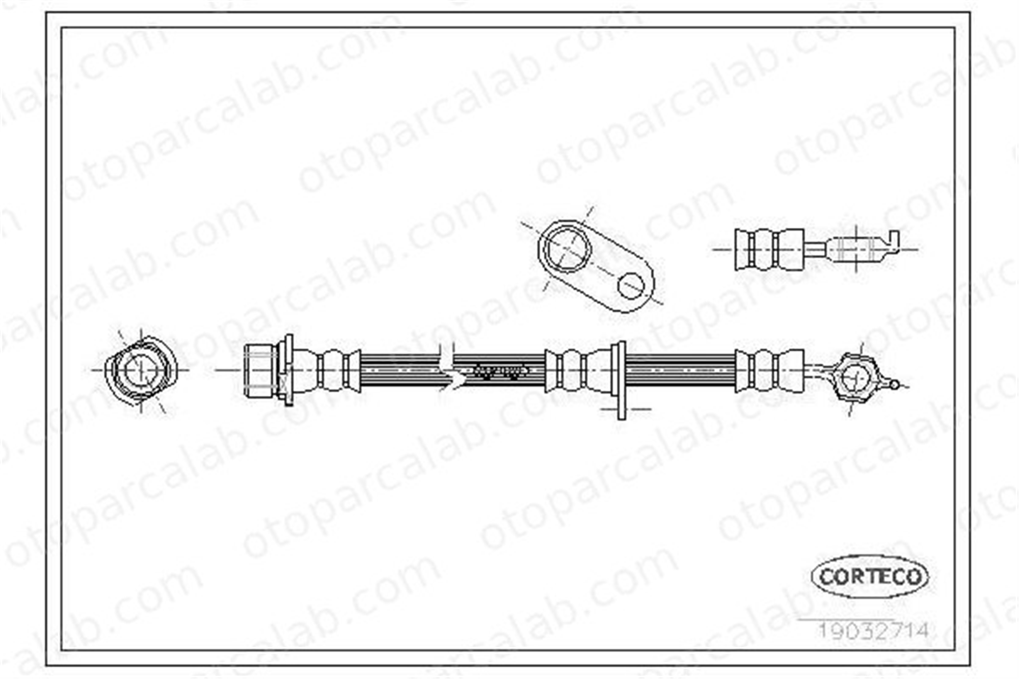 ASPART 3HOS1421 Fren Hortumu Arka Sol TOYOTA AVENSIS AVENSIS Sedan 9094702669 9094702751