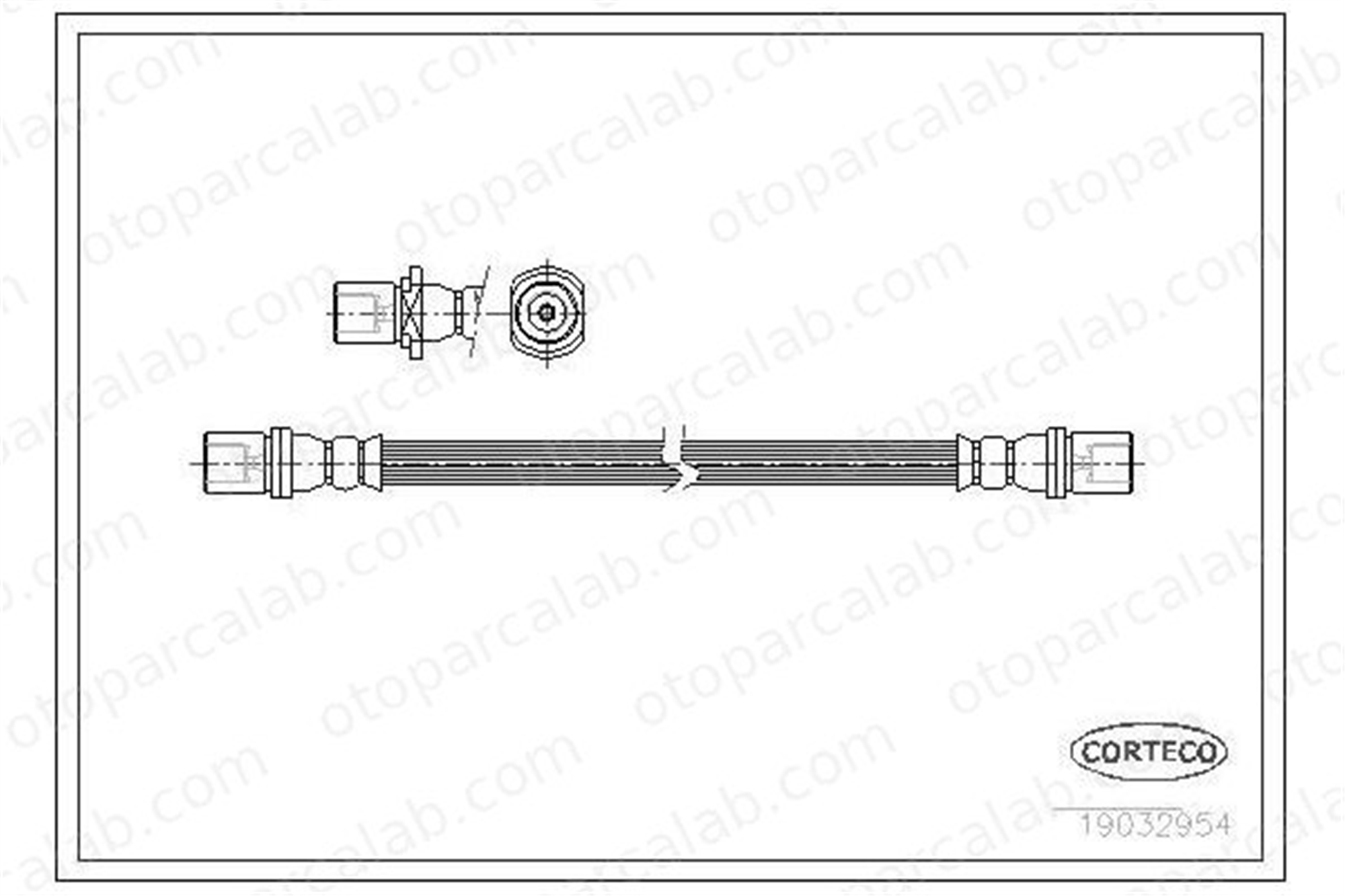 ASPART 3HOS1448 Fren Hortumu Arka Sağ veya Sol TOYOTA HIACE IV Minibüs/Otobüs HIACE IV Panelvan/Van 9094702828 9094702C02