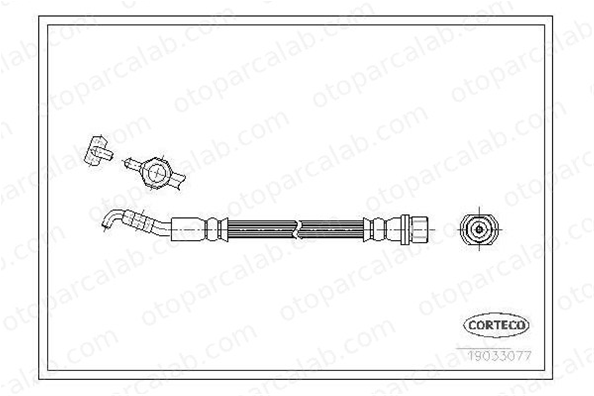 ASPART 3HOS1462 Fren Hortumu Arka Sağ veya Sol TOYOTA COROLLA Station wagon COROLLA Sedan 9094702C50