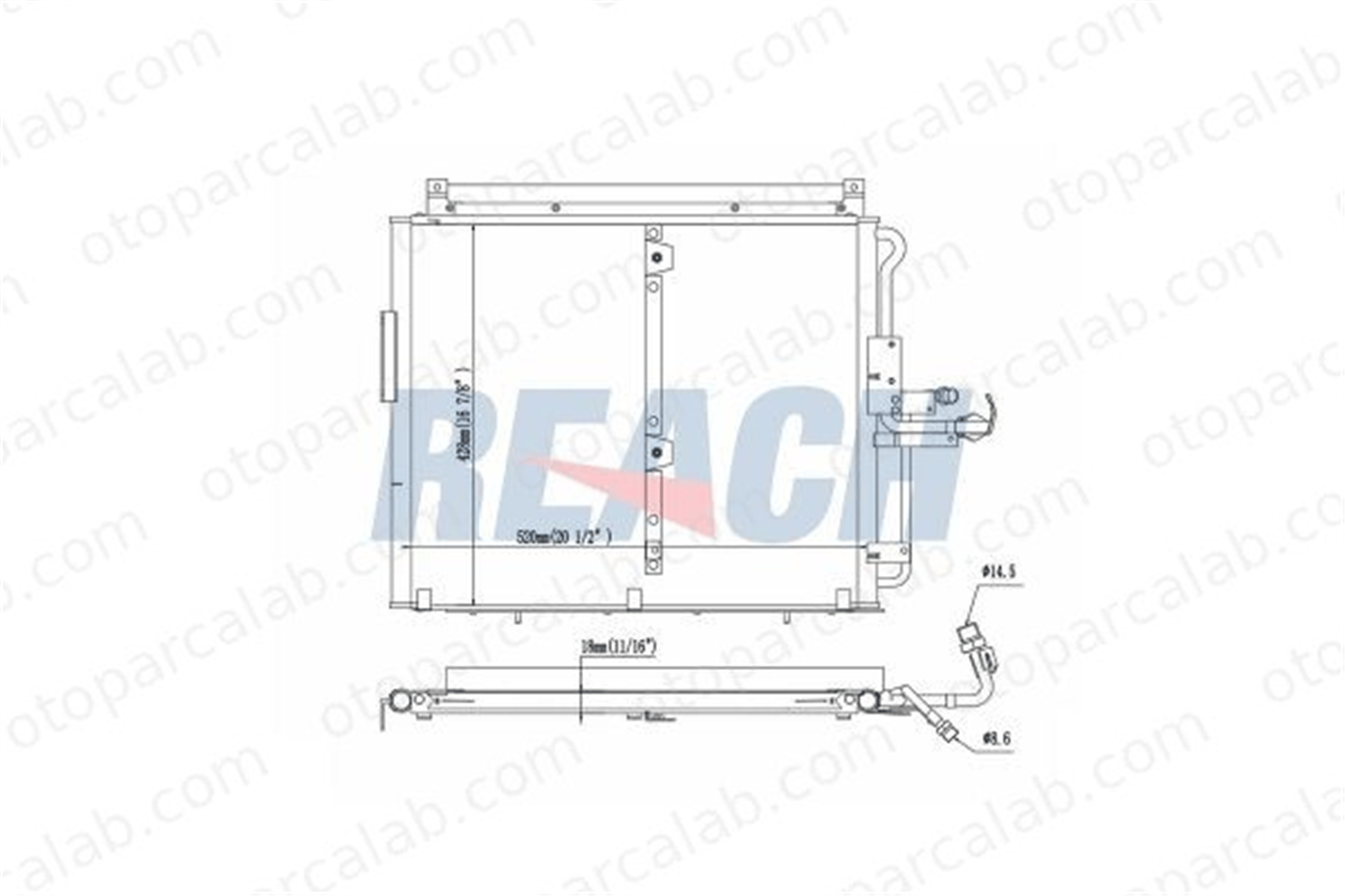 ASPART 6CAC1007 Klima Radyatörü MERCEDES-BENZ 124 Sedan 124 T-Model 1248301670 1248301270