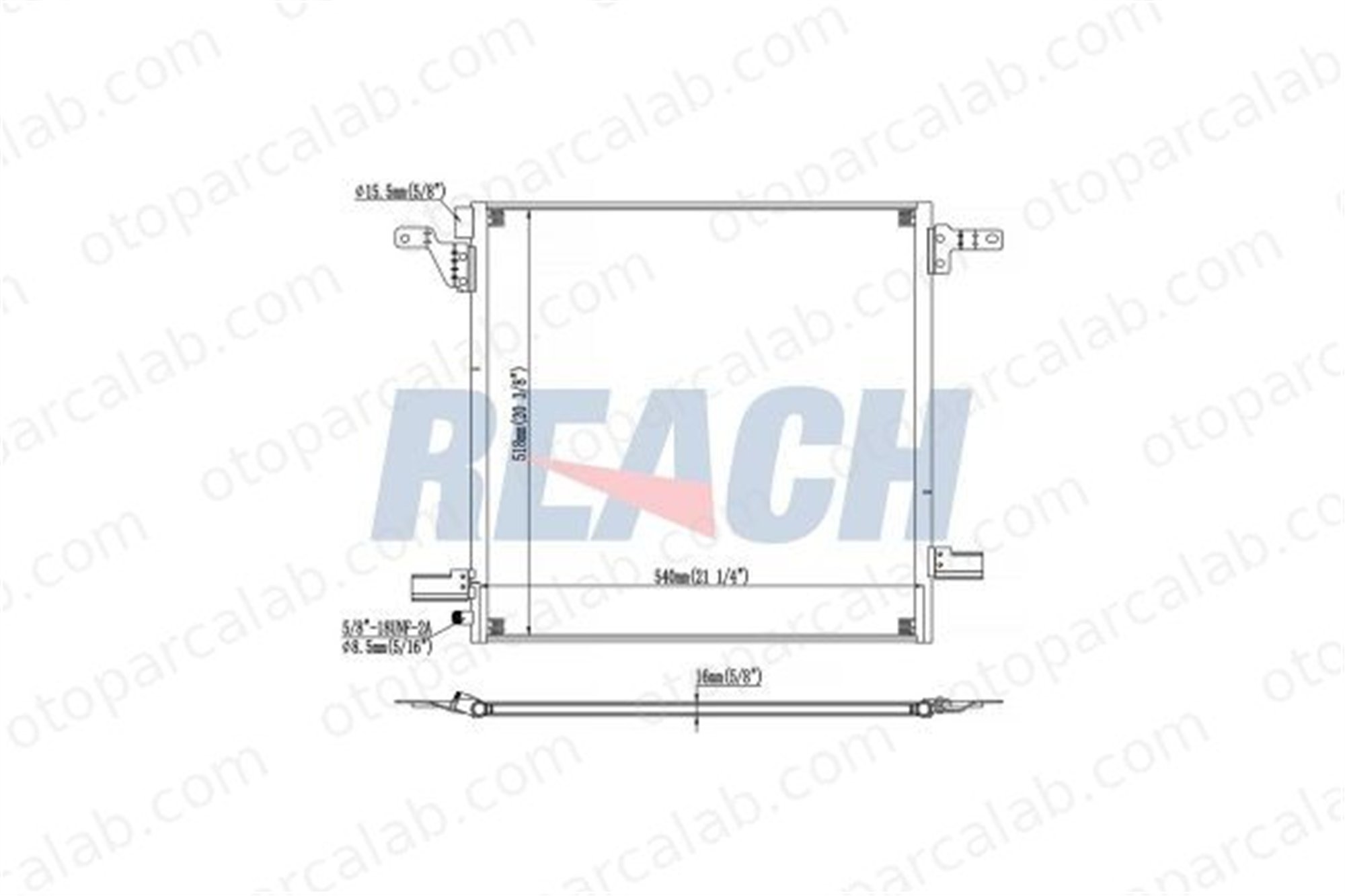 ASPART 6CAC1009 Klima Radyatörü MERCEDES-BENZ M-SERISI 1638300070 A1638300070