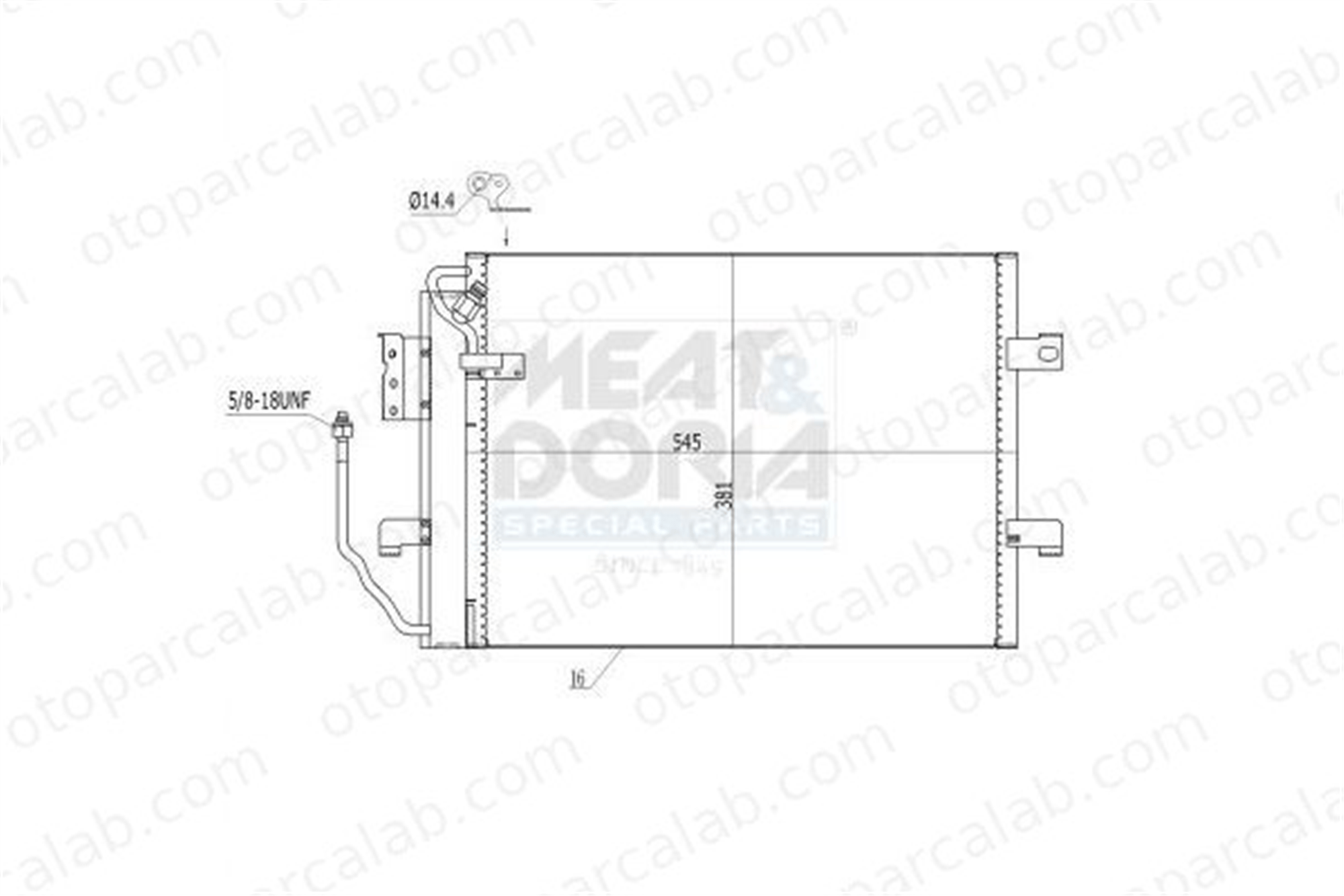 ASPART 6CAC1013 Klima Radyatörü MERCEDES-BENZ A-SERISI 1685000654 1685000254
