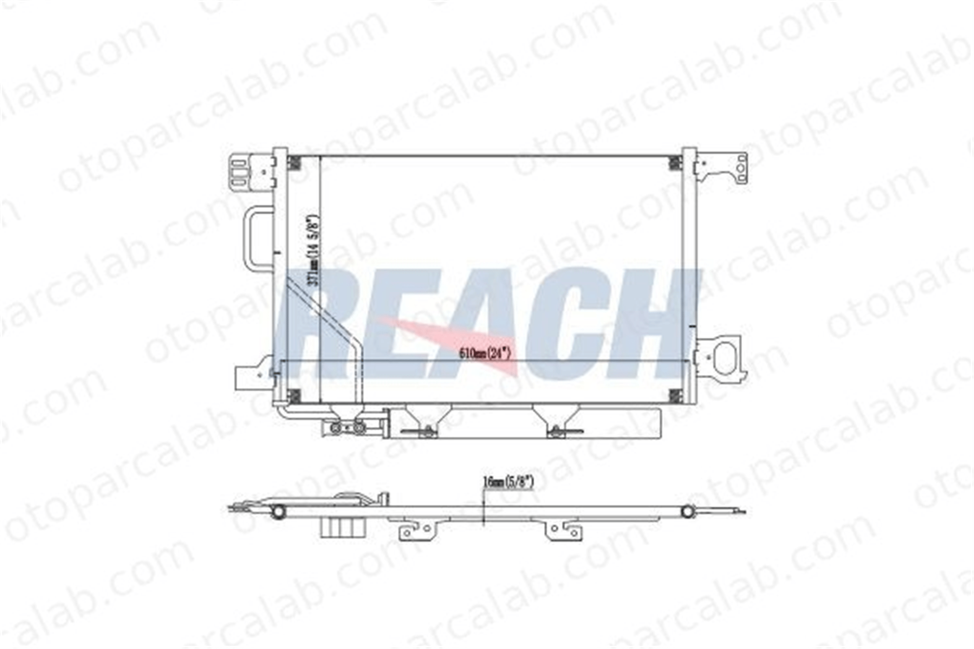 ASPART 6CAC1020 Klima Radyatörü MERCEDES-BENZ C-SERISI C-SERISI T-Model 2035000854 A2035000854