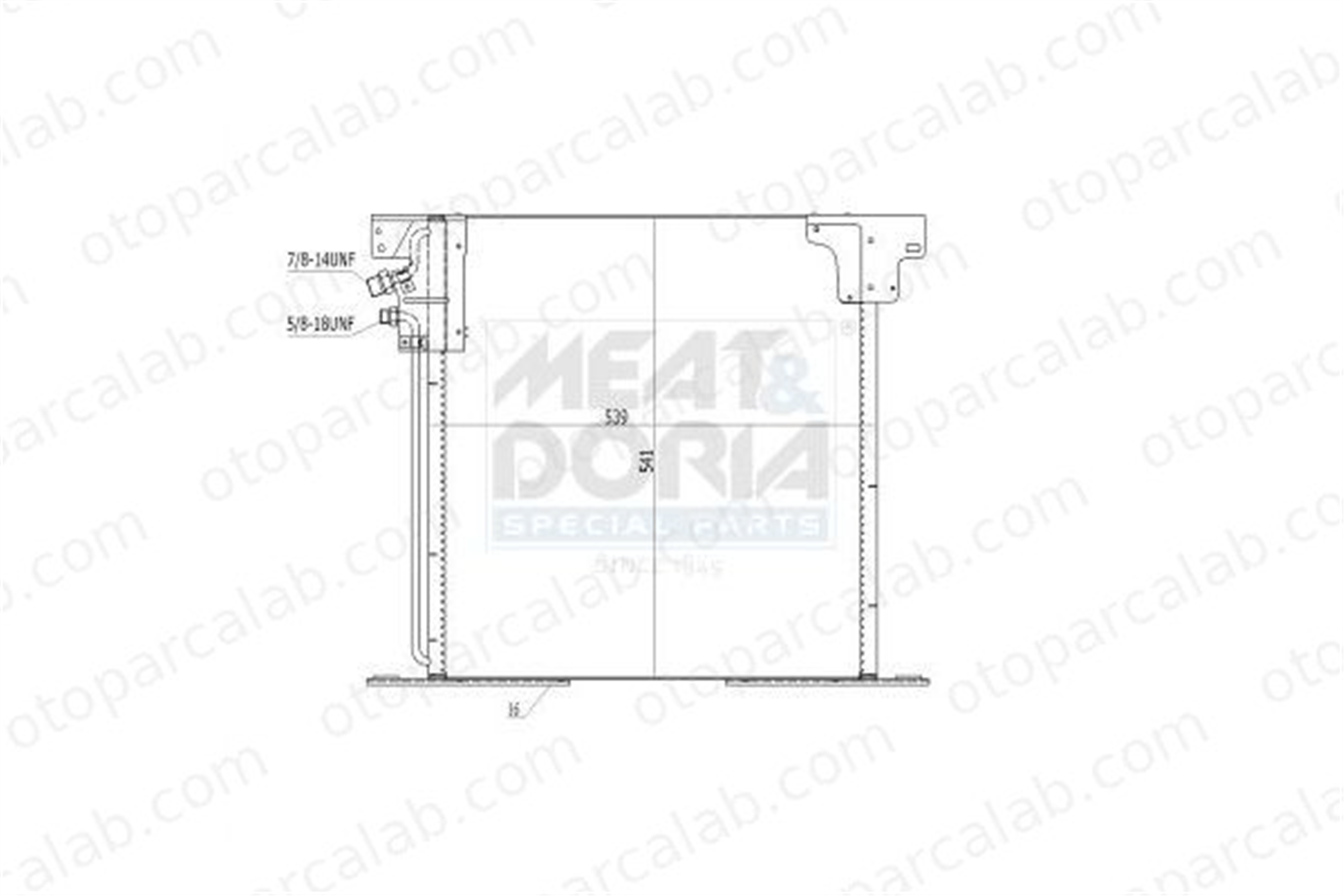 ASPART 6CAC1032 Klima Radyatörü MERCEDES-BENZ VITO Minibüs/Otobüs VITO Panelvan/Van 6388350170 A6388350170