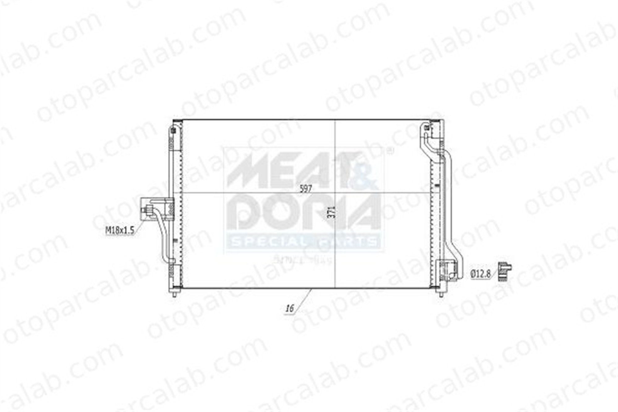 ASPART 6CAC1074 Klima Radyatörü OPEL ASTRA F Station wagon ASTRA F 1618012 52464309