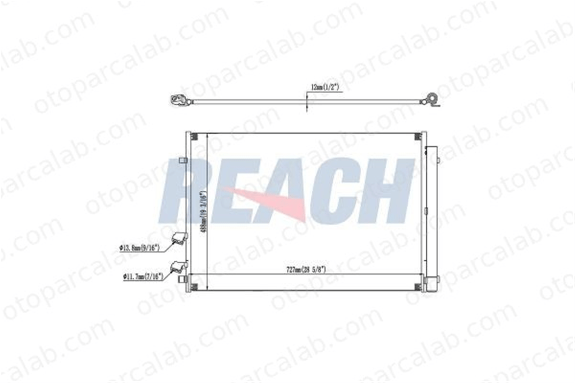 ASPART 6CAC1122 Klima Radyatörü VW CRAFTER Panelvan/Van CRAFTER Platform şasi 2N0820411 2N0820411A