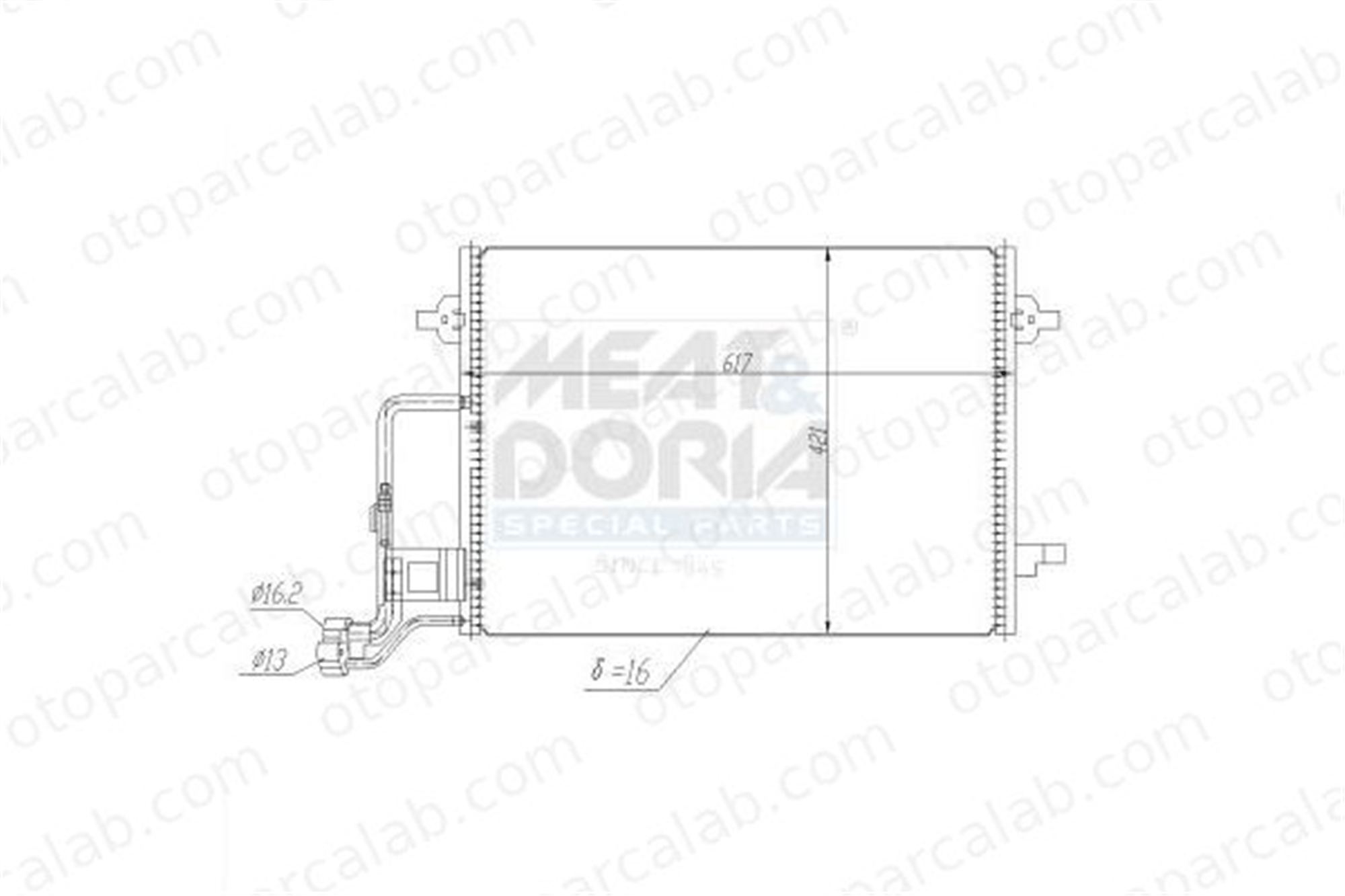 ASPART 6CAC1130 Klima Radyatörü VW PASSAT B5.5 PASSAT B5.5 Variant 3B0260401 3B0260401A